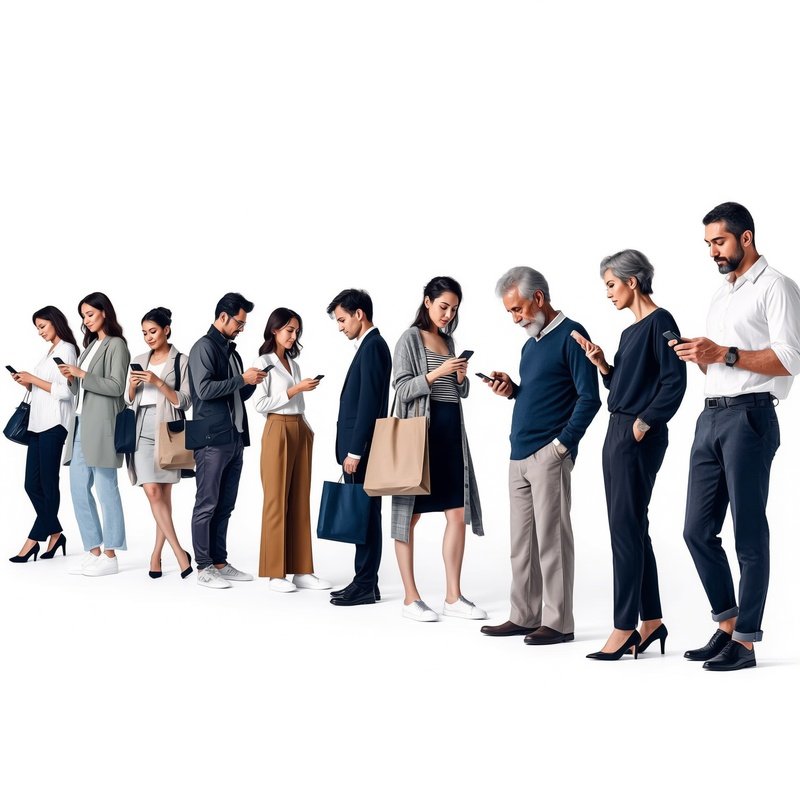 A Lineup Of Diverse Individuals In Various Poses And Attire