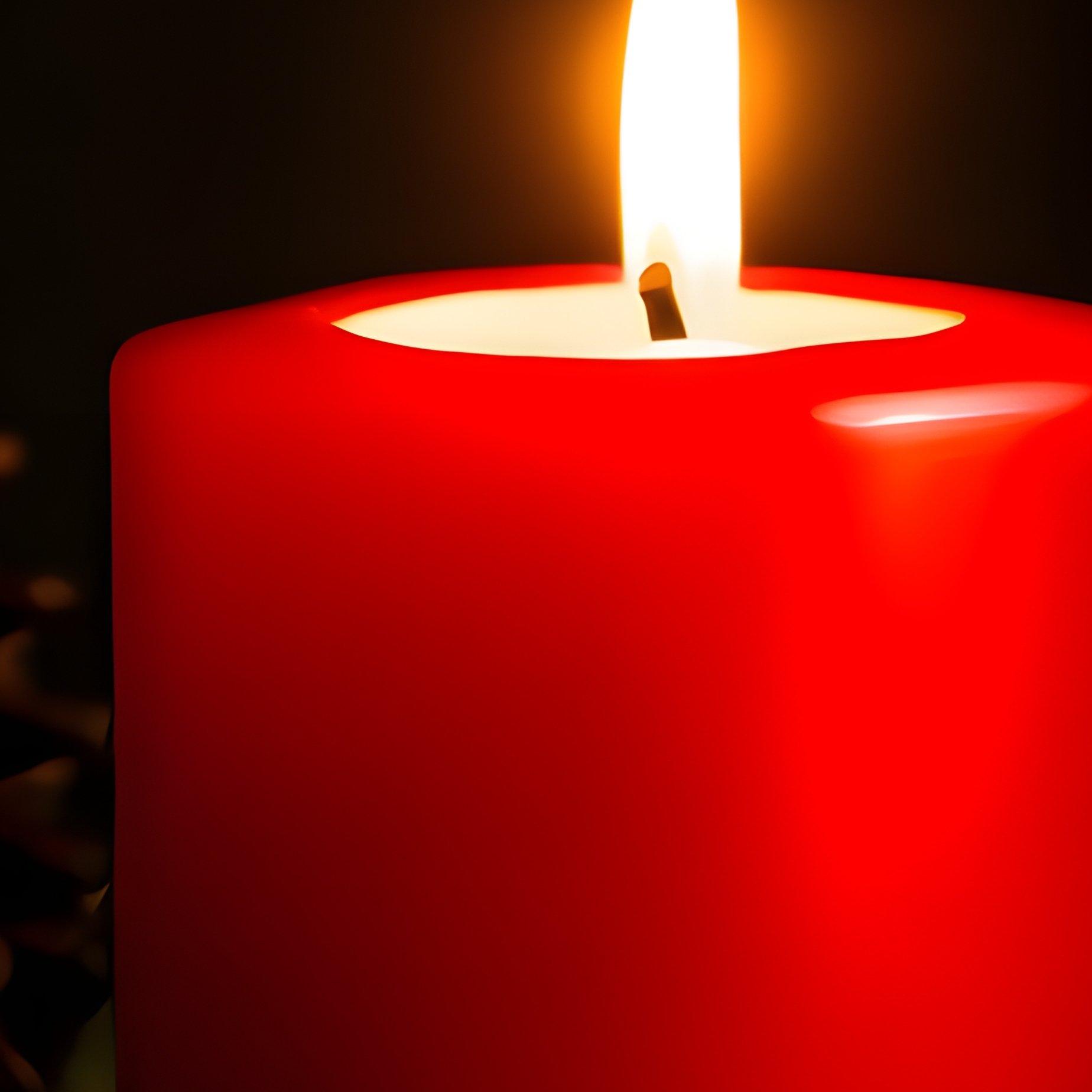 A Lit Red Candle On A Wooden Surface Candle Holiday - Full Resolution Quality Preview