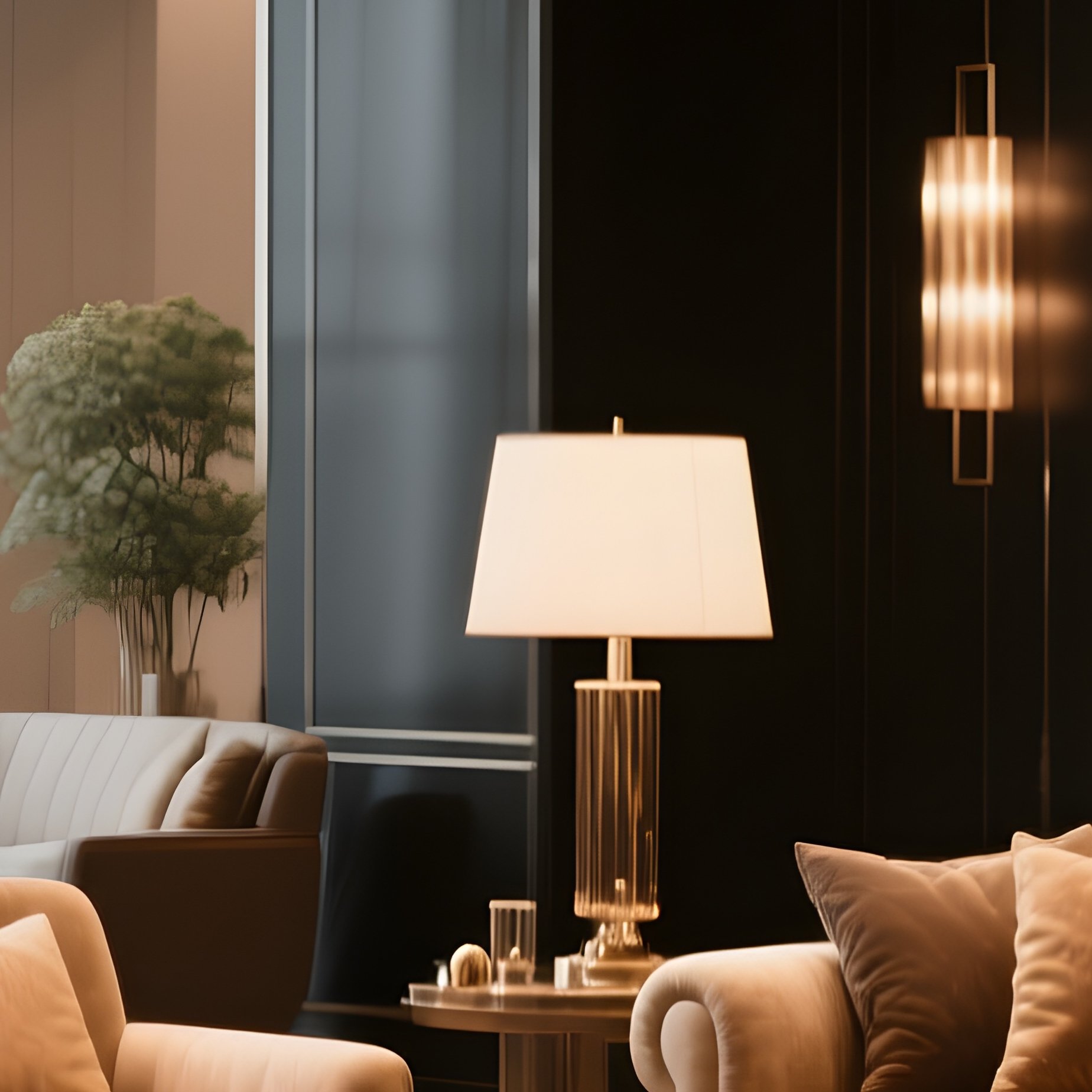 A Luxury Lounge Area With Plush Seating And Warm Textures - Full Resolution Quality Preview