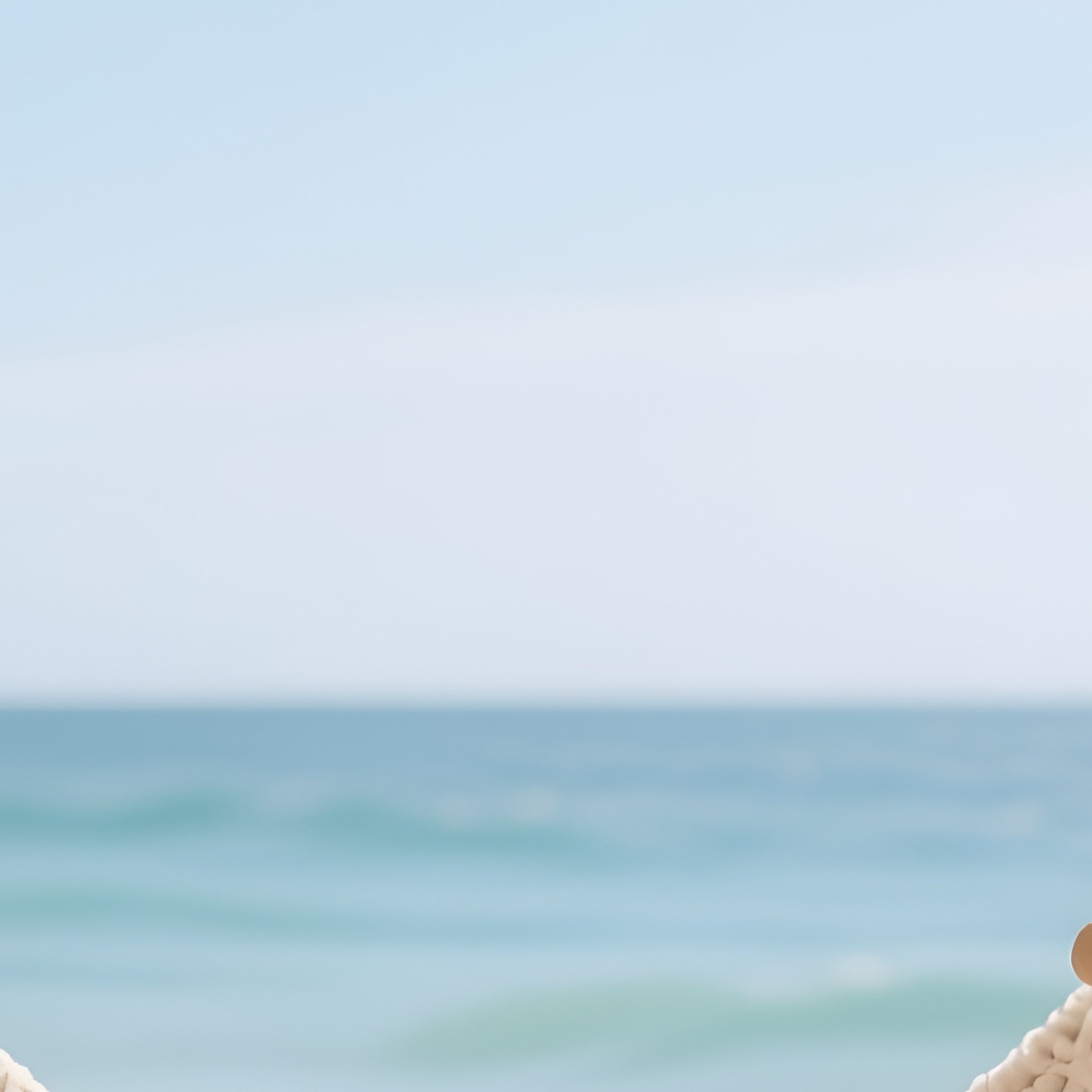 A Macramé Hammock Strung Between Two Tall Palm Trees On A White Sandy Beach, Swaying Gently In The Ocean Breeze. - Full Resolution Quality Preview