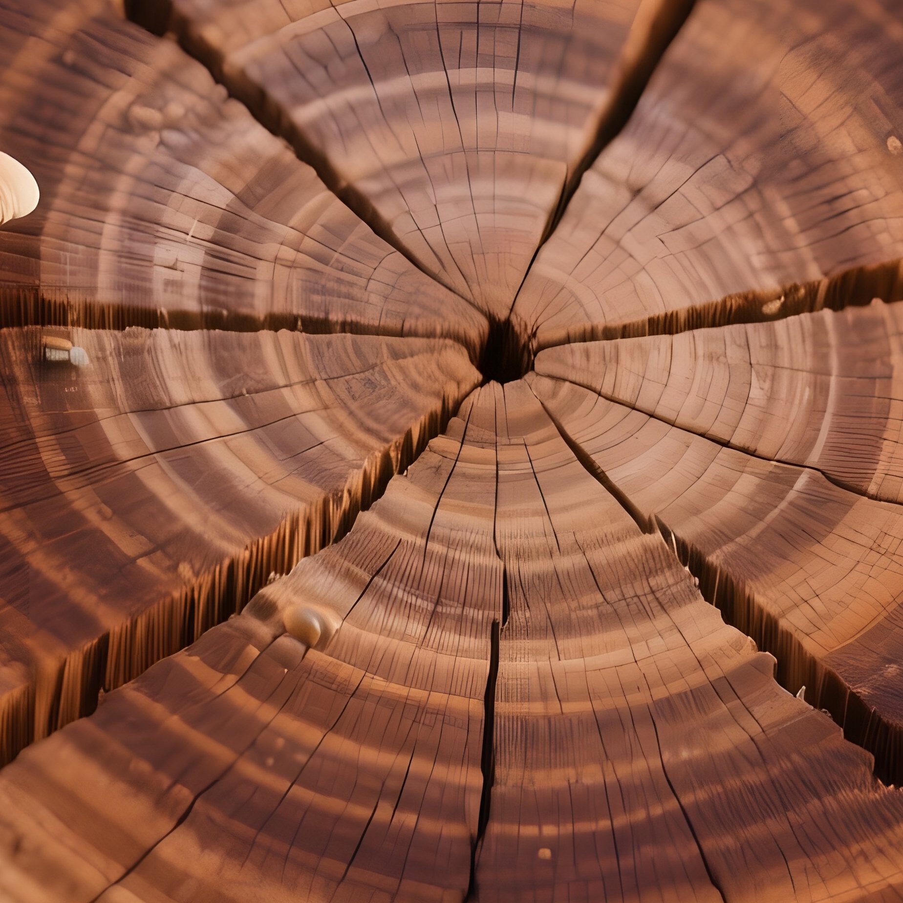 A Macro View Of An Ancient Tree Stump With Concentric Rings Exposed, Each Ring A Different Shade Of - Full Resolution Quality Preview