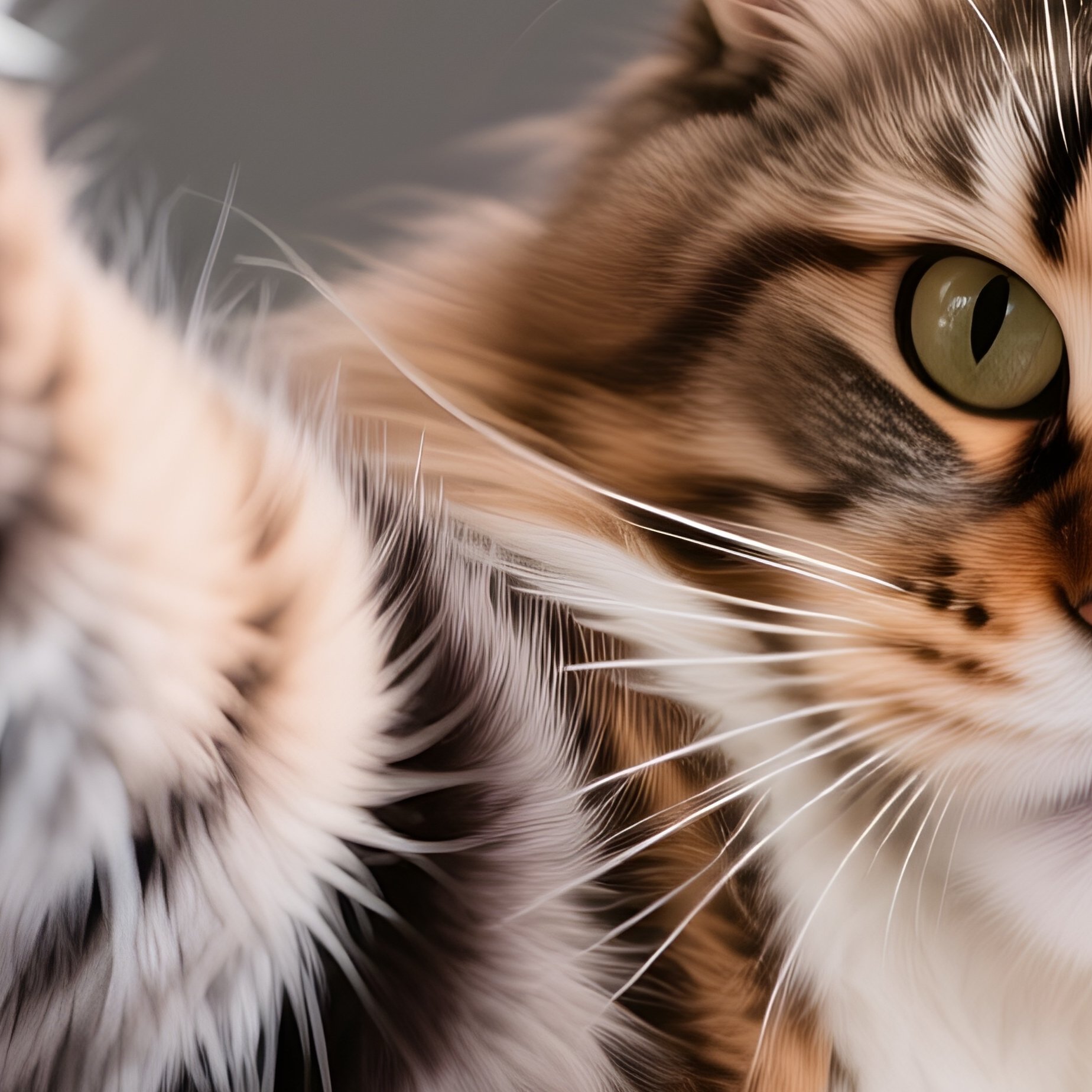 A Maine Coon Cat Playing With A Ball Of Thread - Full Resolution Quality Preview