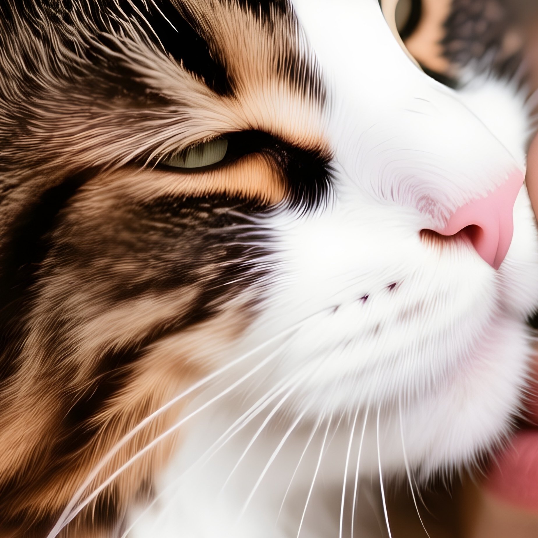 A Maine Coon Cat Rubbing Face On Person - Full Resolution Quality Preview