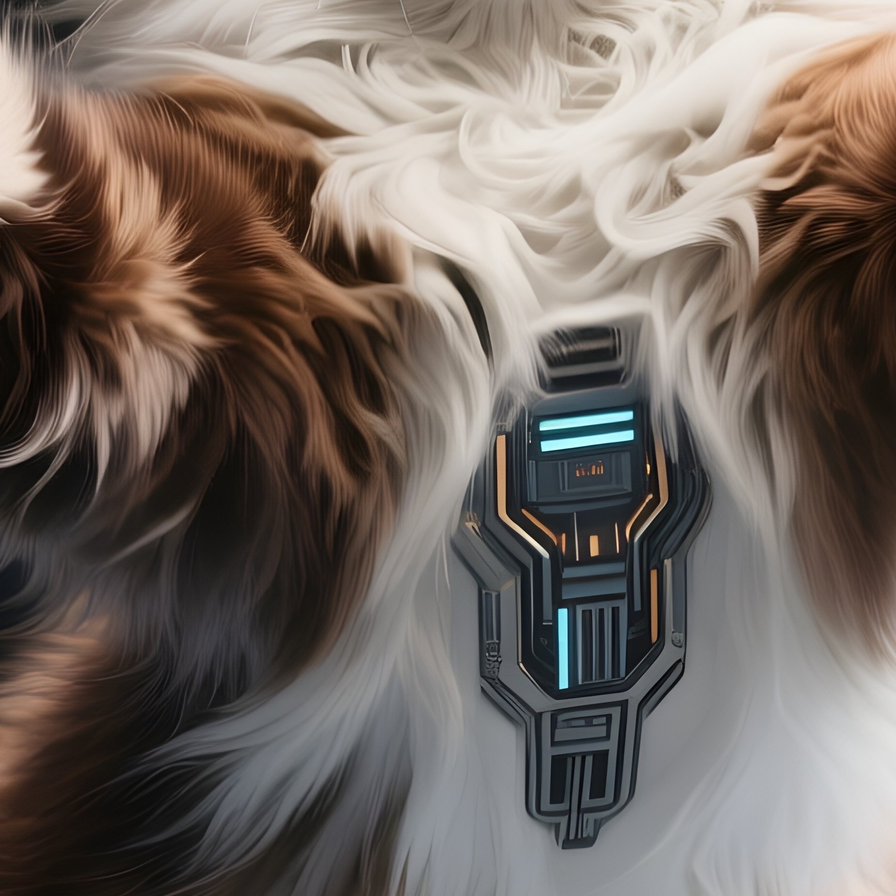 A Maine Coon Laying Down With Paws In The Air Science Fiction Story - Full Resolution Quality Preview