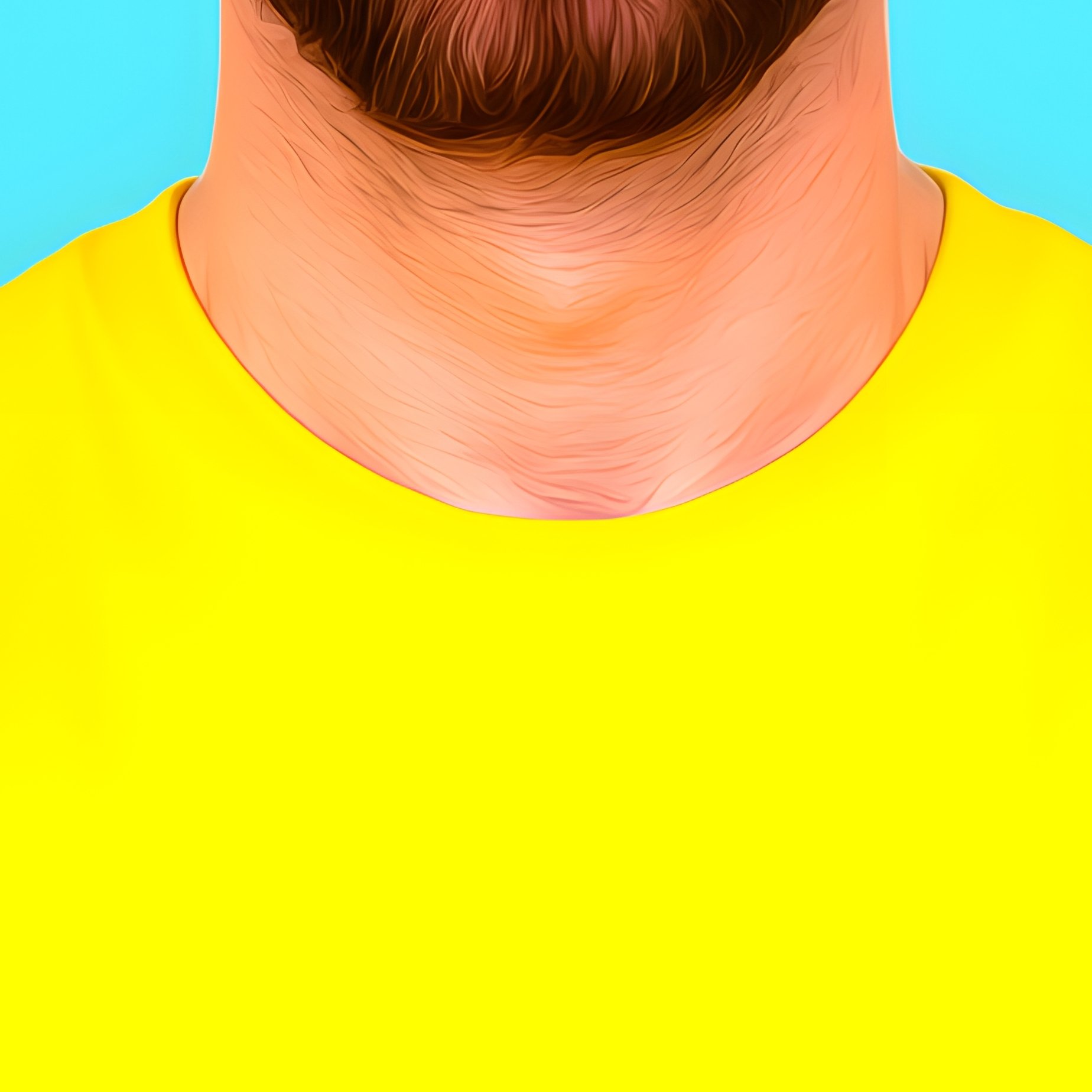 A Man In A Yellow Shirt Man Yellow Shirt - Full Resolution Quality Preview