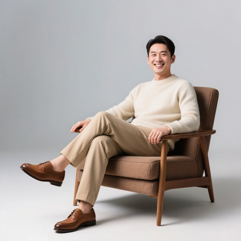 A Man Sitting In A Chair Man Sitting