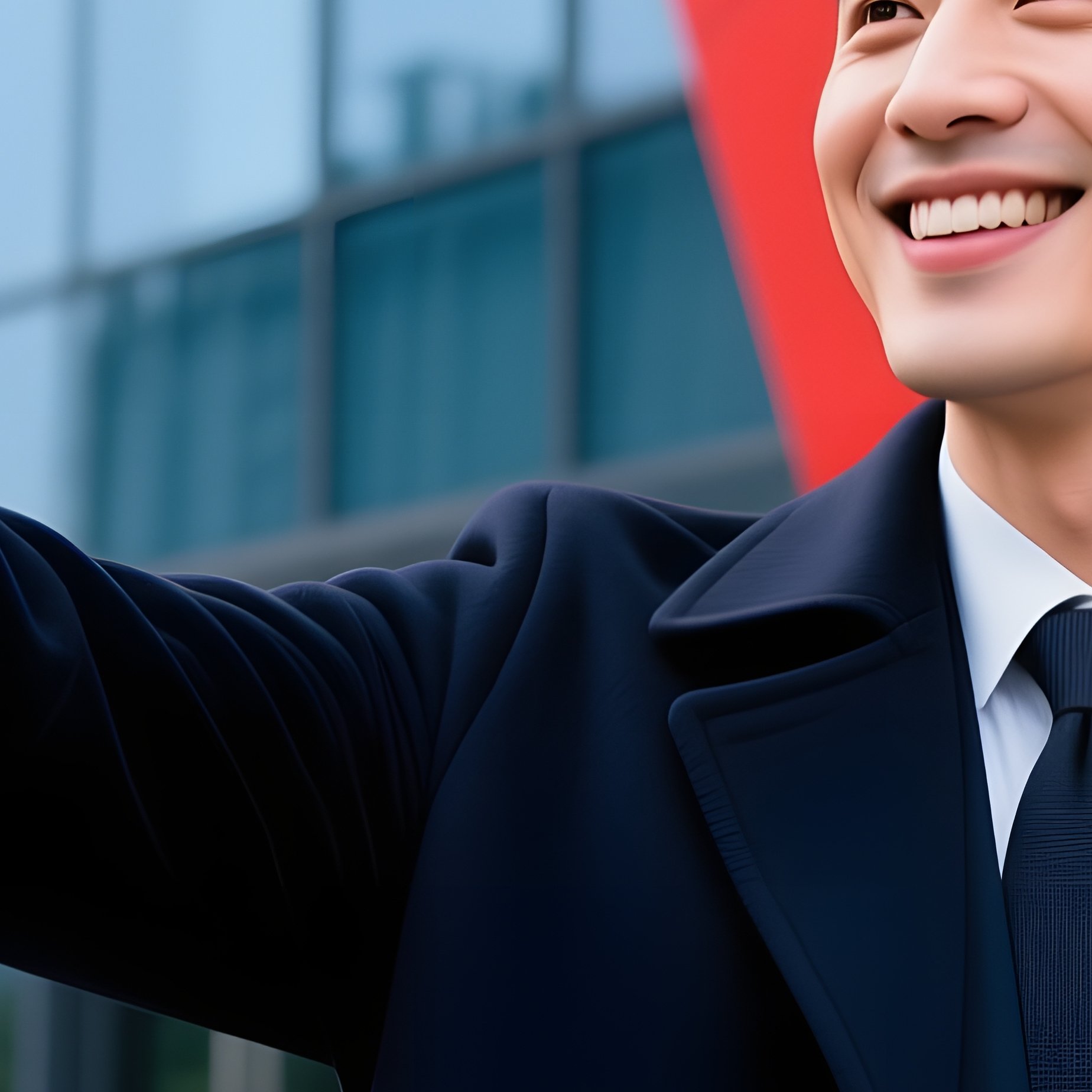 A Man Taking A Selfie Selfie Outdoors - Full Resolution Quality Preview