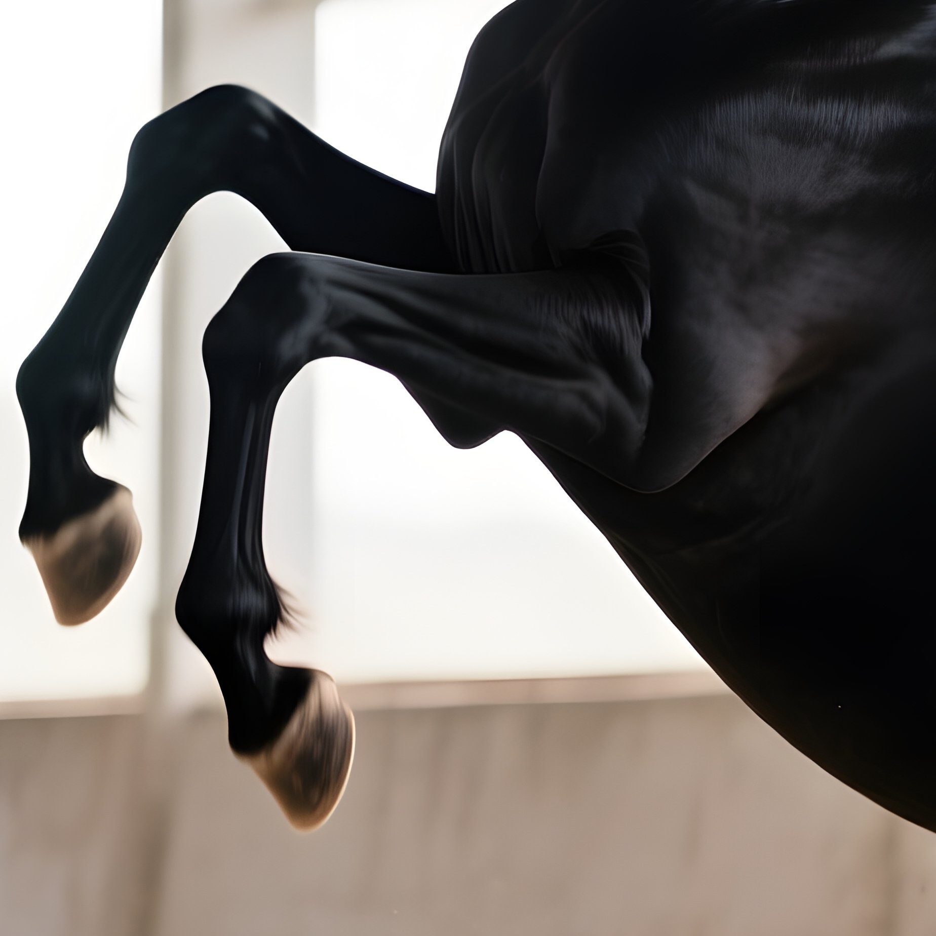 A Man Training A Horse In An Indoor Arena Horse Training Indoor - Full Resolution Quality Preview