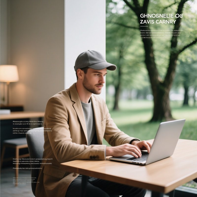 A Man Working On A Computer In An Indoor Setting Man Work