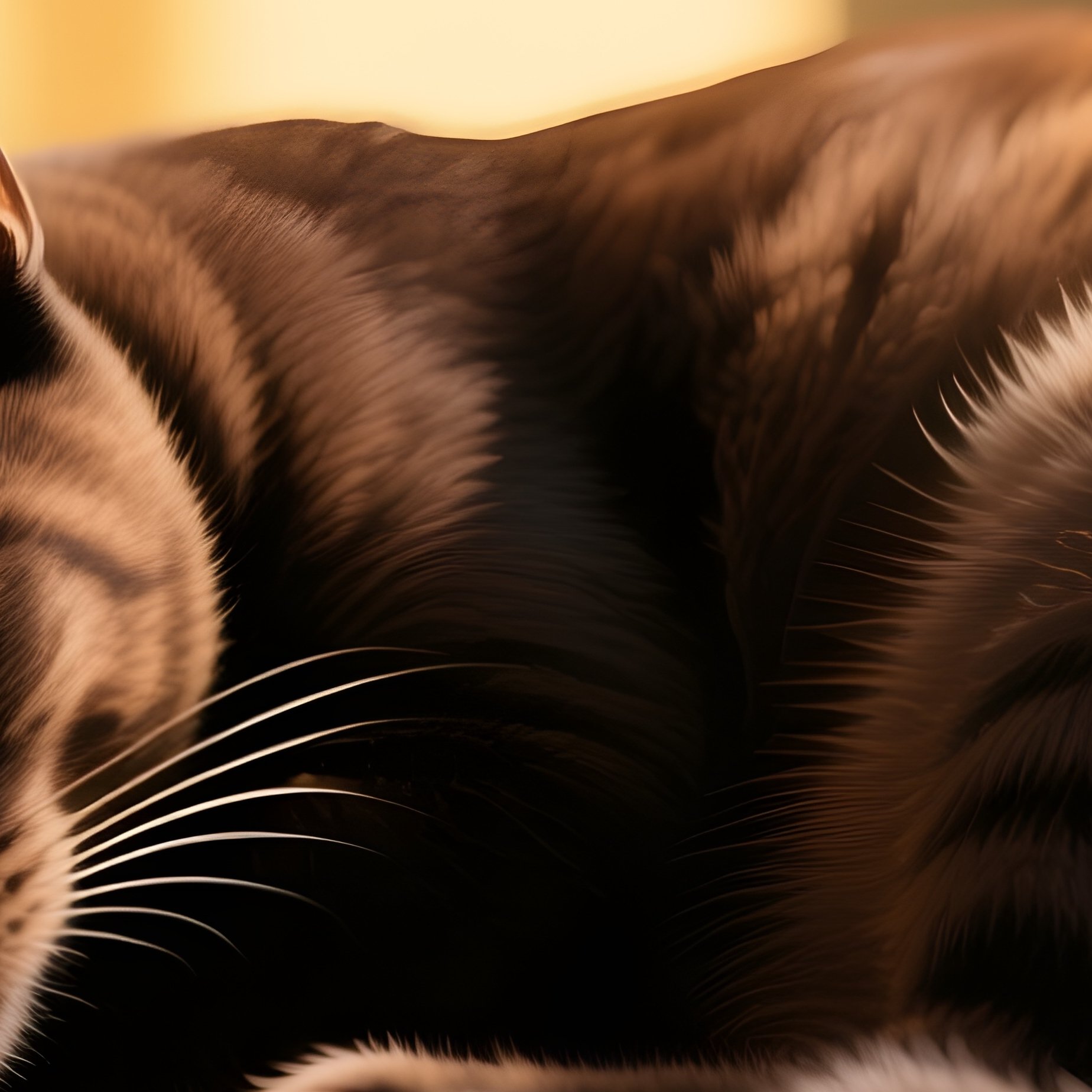 A Manx Cat Sleeping In A Sunbeam - Full Resolution Quality Preview