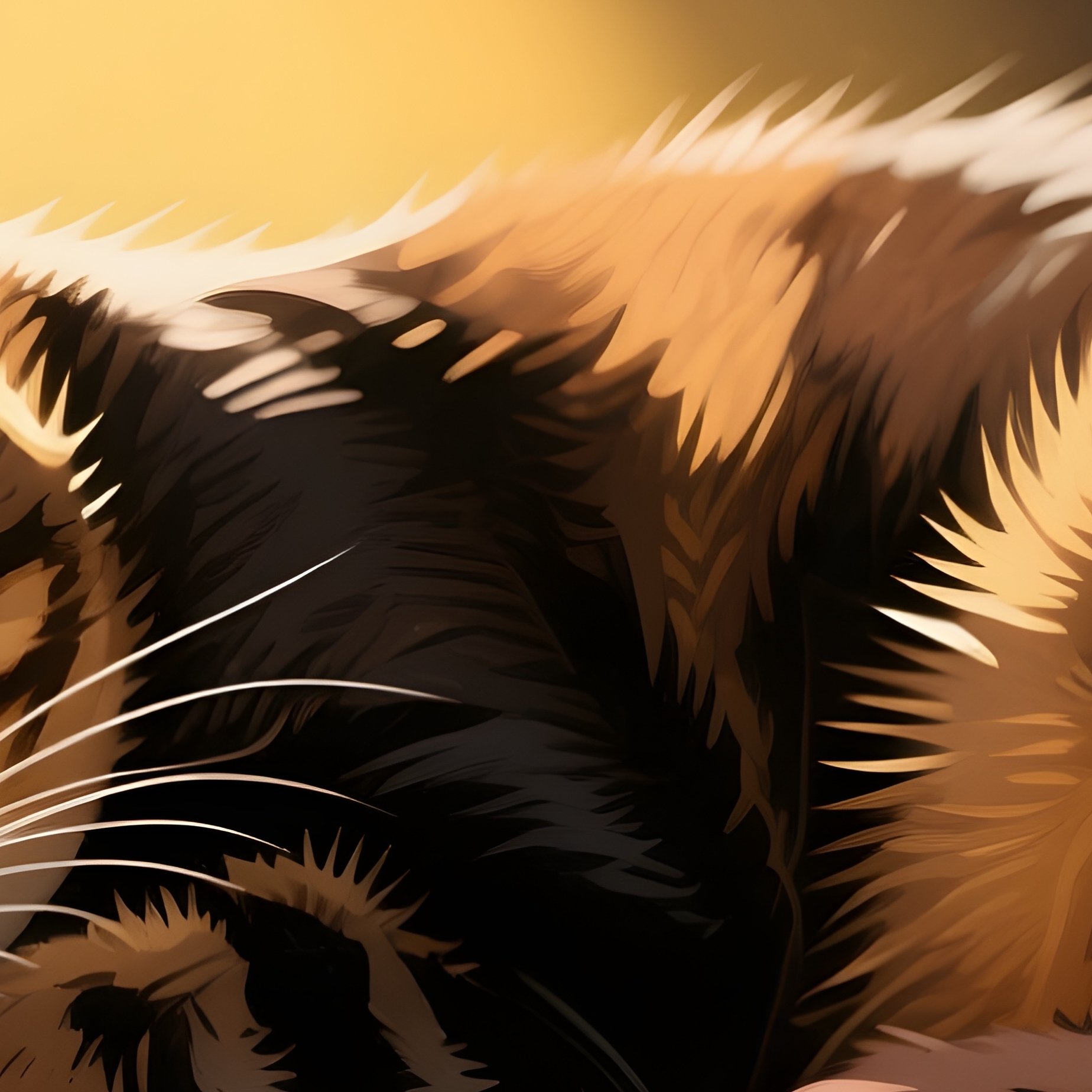 A Manx Cat Sleeping In A Sunbeam Digital Art - Full Resolution Quality Preview