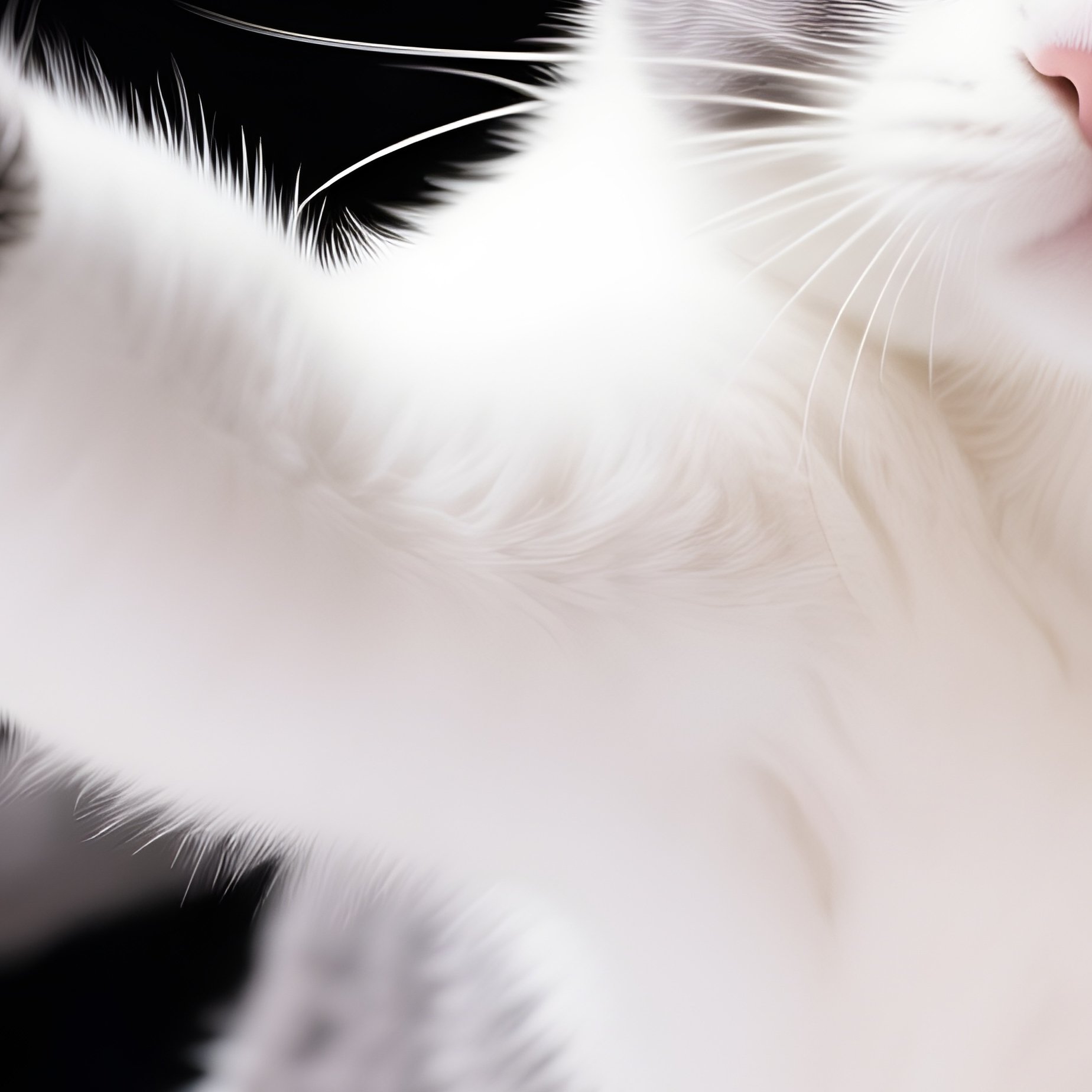 A Manx Cat With Stretched Paw - Full Resolution Quality Preview
