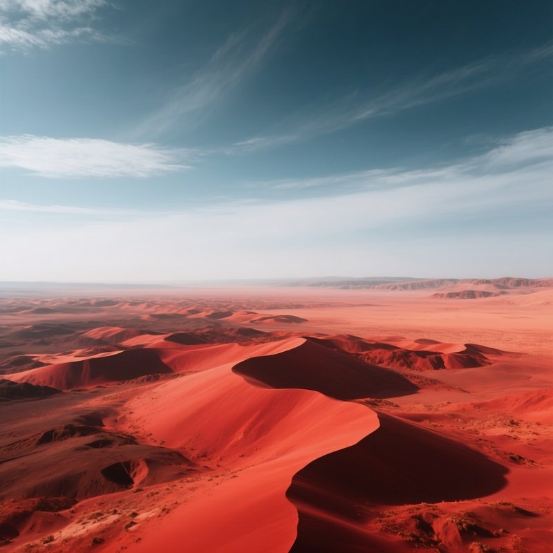 A Marslandscape With Red Dunes Photography