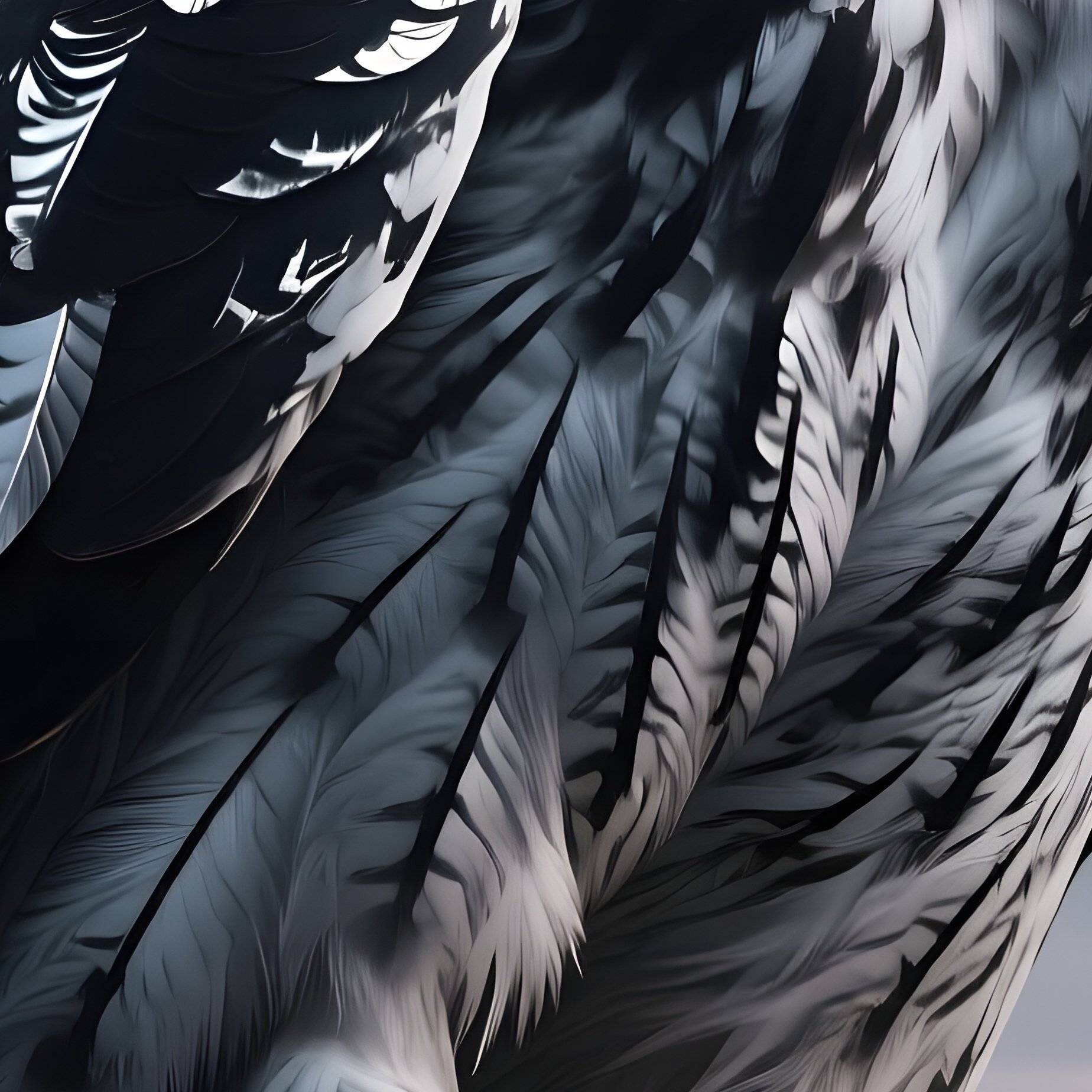 A Massive Stone Owl Perched On A Ruined Castle Tower At Dusk, Moonlight Casting Eerie Silver - Full Resolution Quality Preview