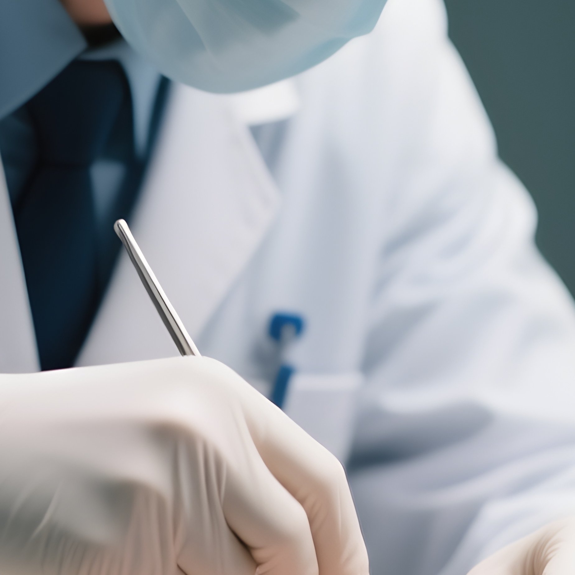 A Medical Student Practicing Suturing On A Training Model - Full Resolution Quality Preview