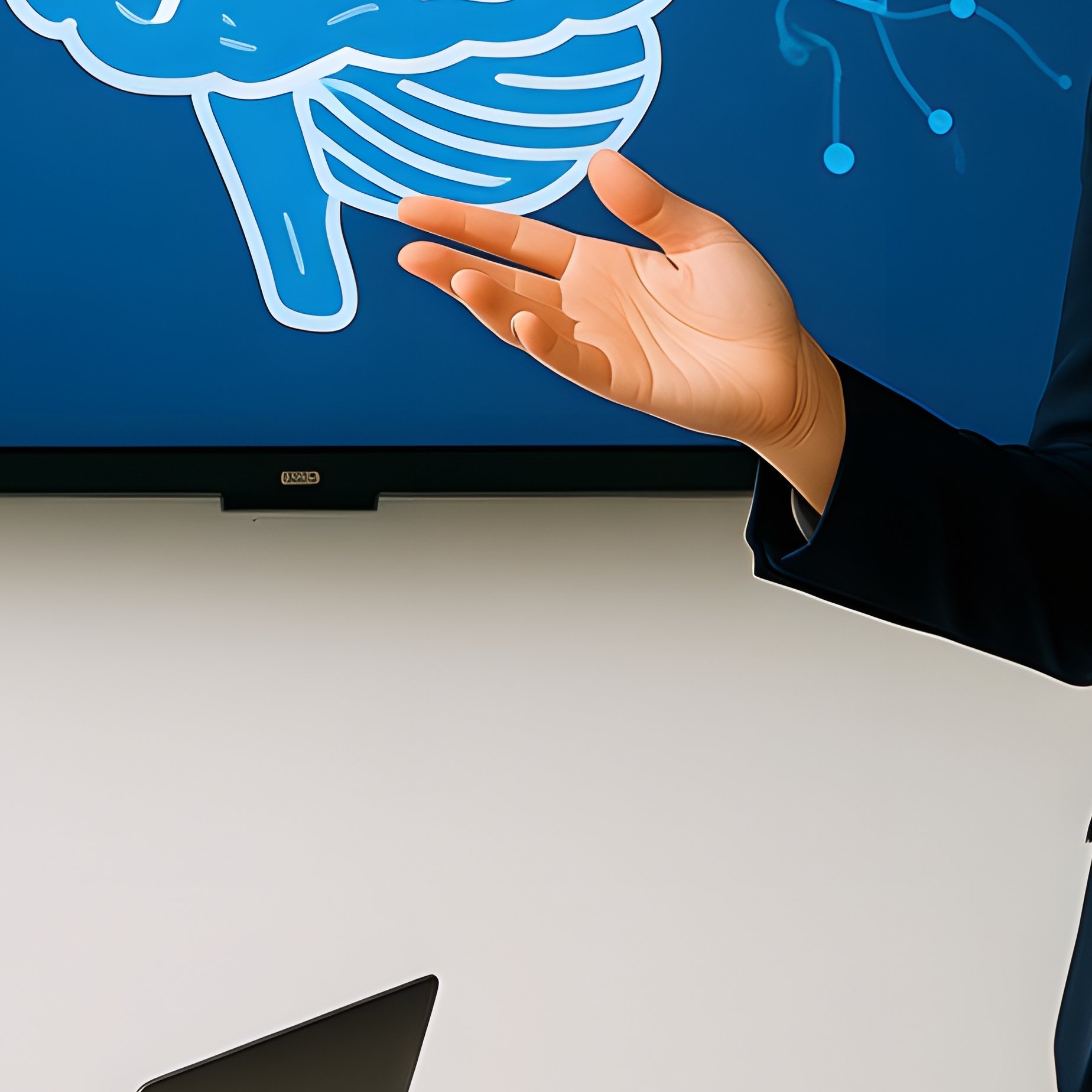 A Meeting Focused On Ai Technology In A Modern Office Setting Ai - Full Resolution Quality Preview