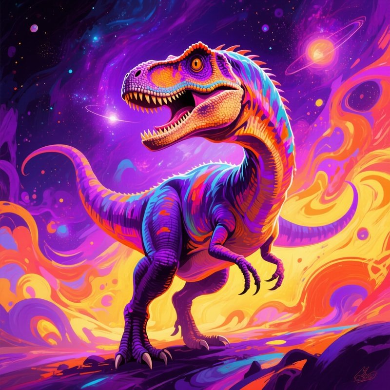 A Megalosaurus In Digital Art