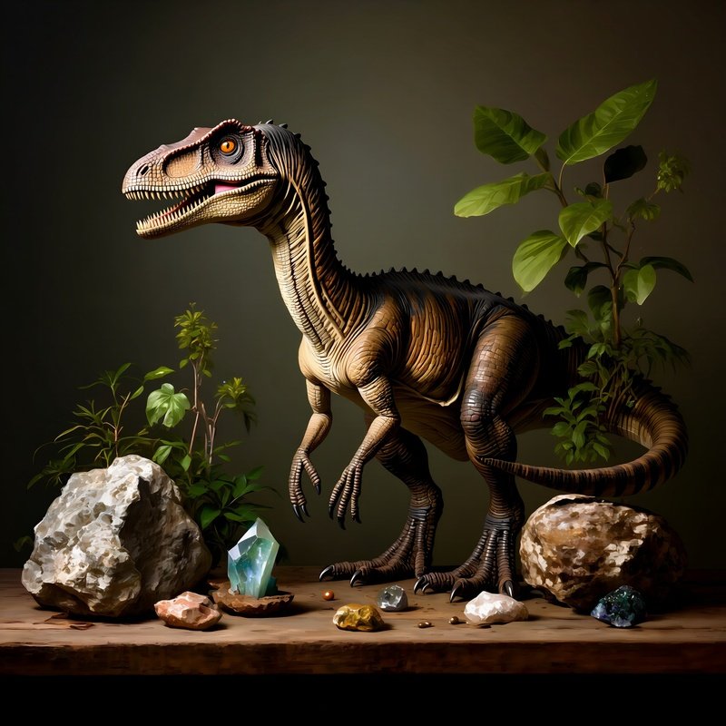 A Megalosaurus In Still Life Setting