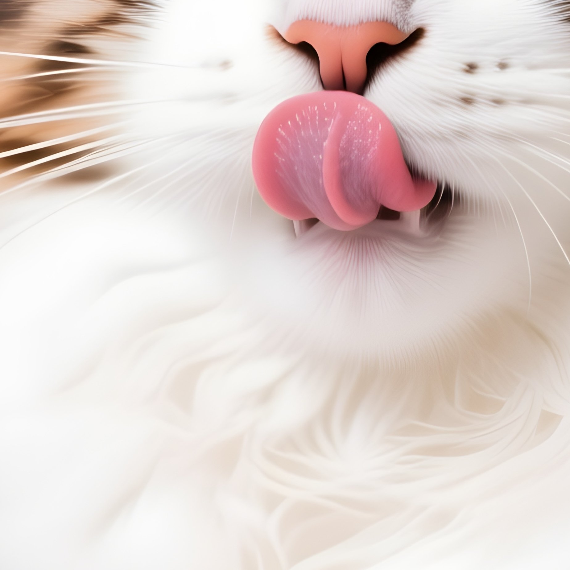 A Meme Of A Cat Sitting With Tongue Out - Full Resolution Quality Preview