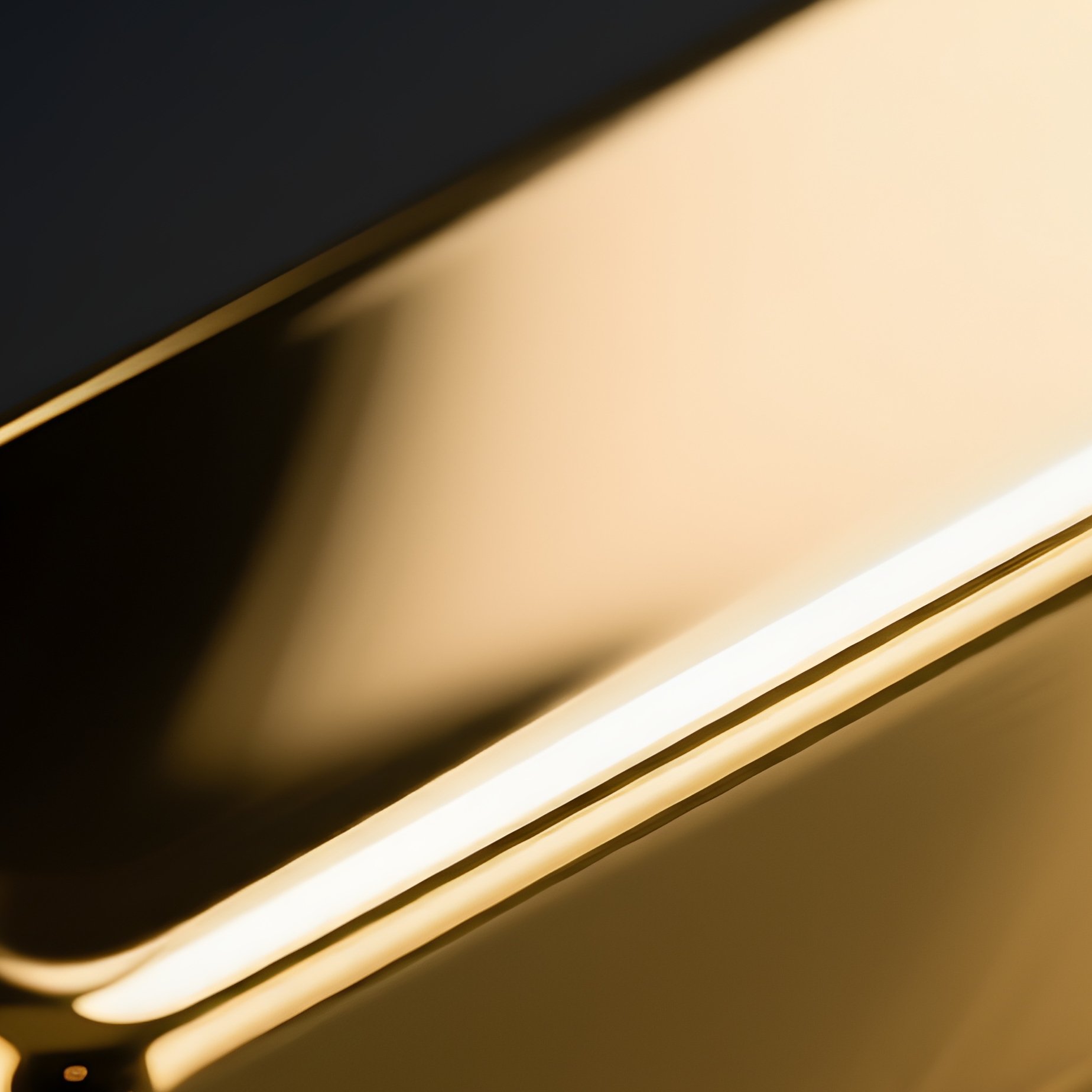 A Metallic Gold Bar Button Highly Reflective Unengraved - Full Resolution Quality Preview