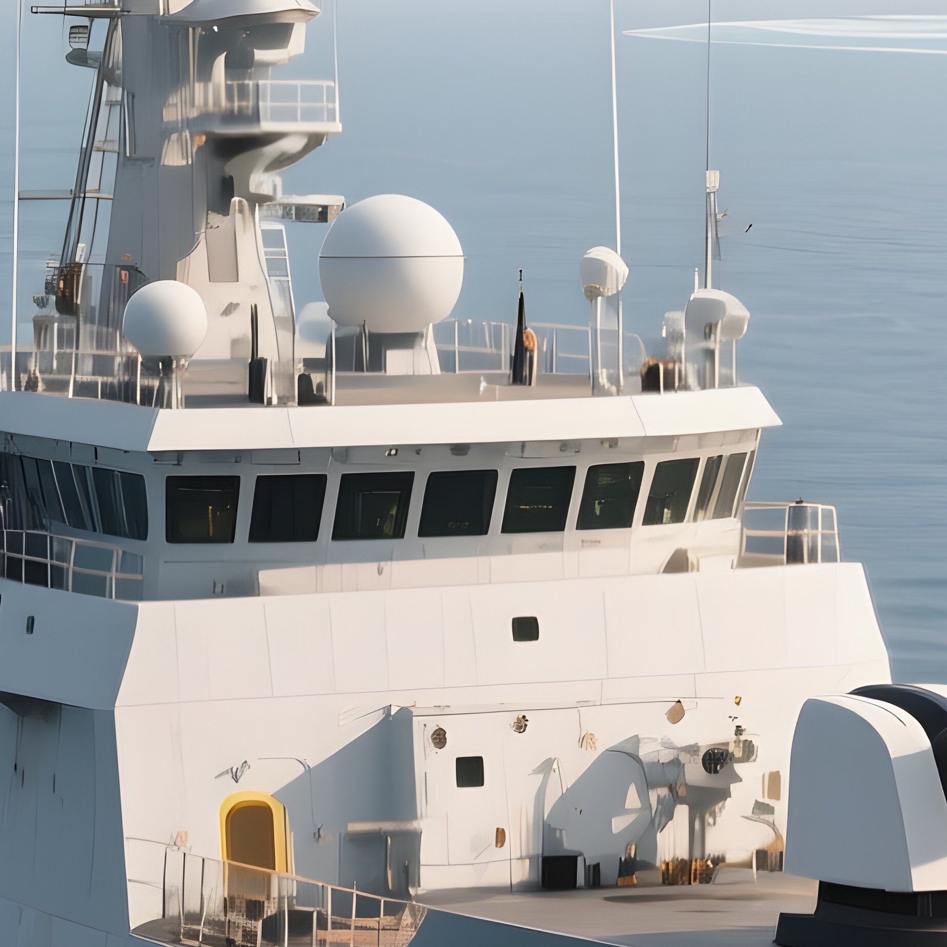 A Mid Ocean Patrol Vessel Monitoring Distant Maritime Zones - Full Resolution Quality Preview