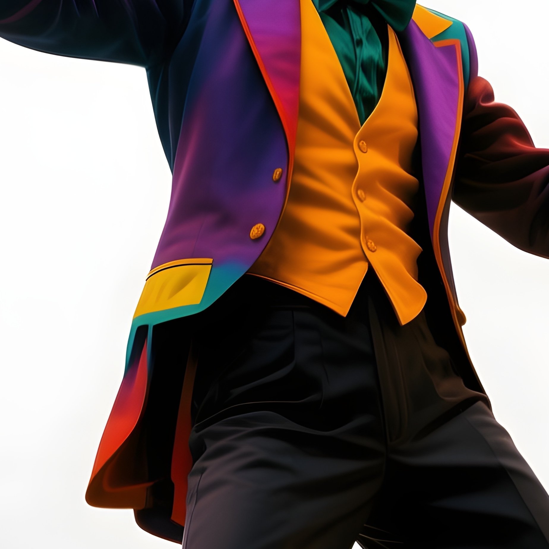 A Mime Climbing Invisible Stairs Under Soft Spotlight 2 - Full Resolution Quality Preview