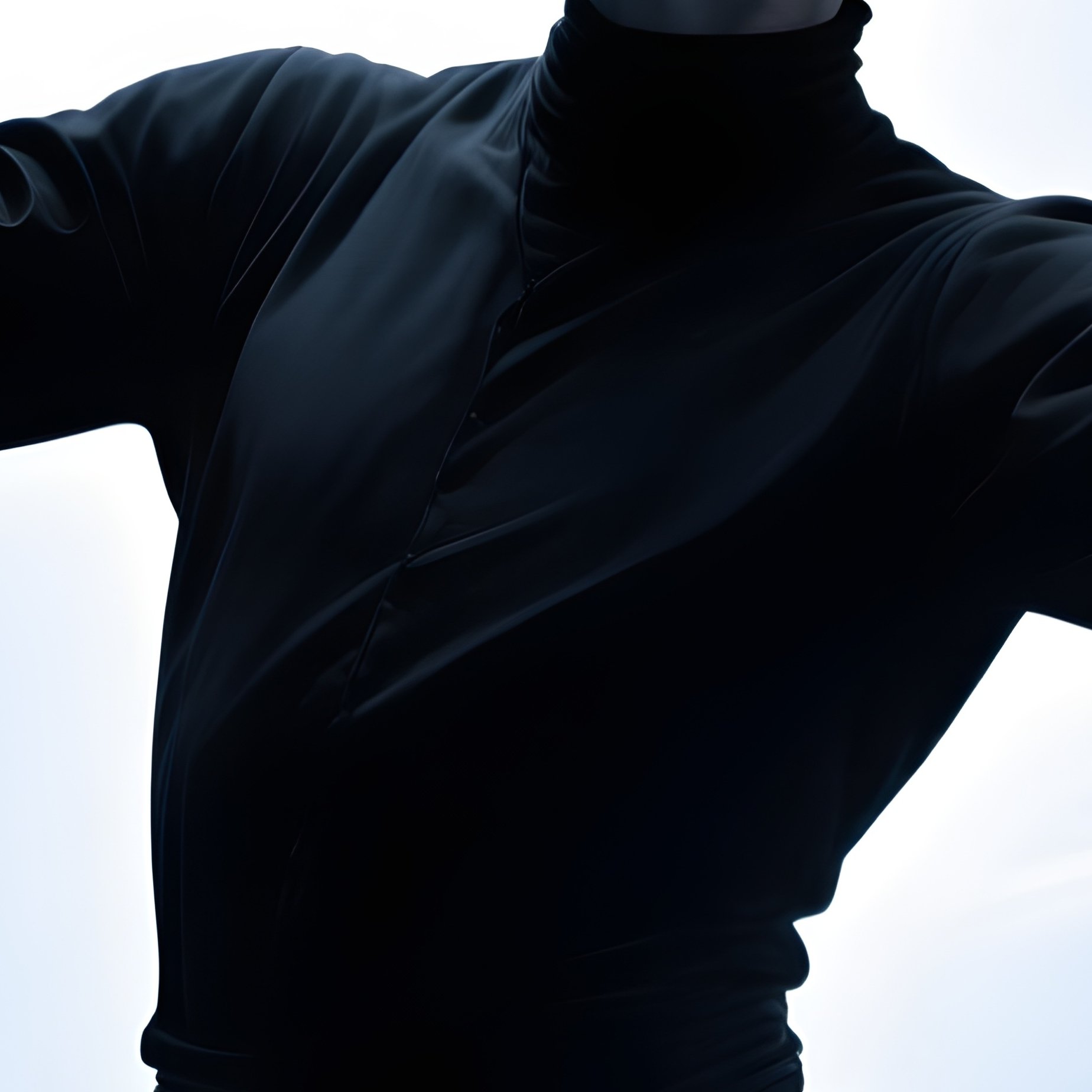 A Mime Performing Silently In Spotlight Haze Digital Art - Full Resolution Quality Preview