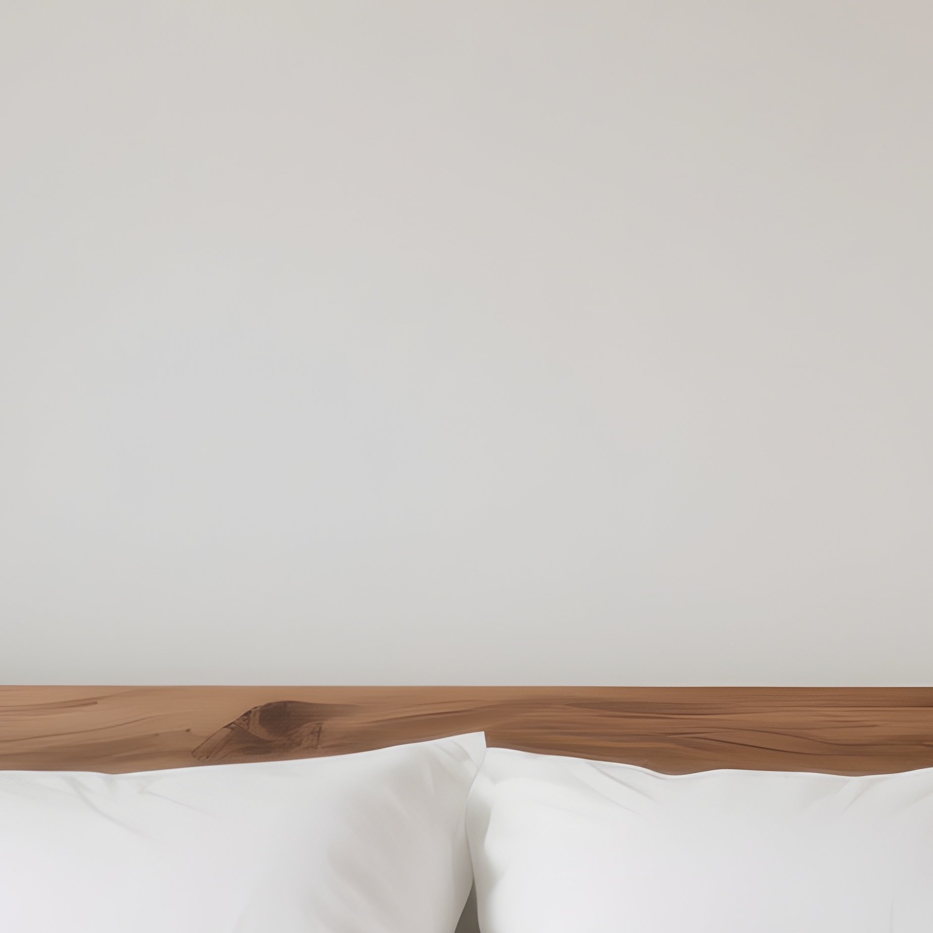 A Minimalist Bedroom Scene Highlighting A Handcrafted Wooden Bed Frame With Crisp White Linens And A Statement Pendant Light Above - Full Resolution Quality Preview