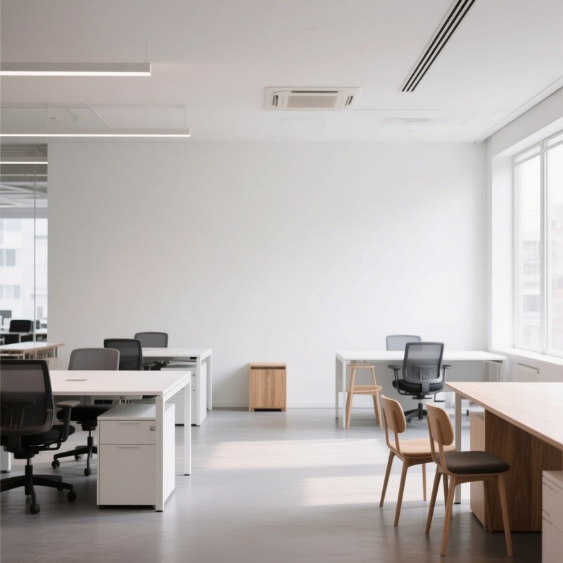 A Minimalistic Modern Co Working Office Interior