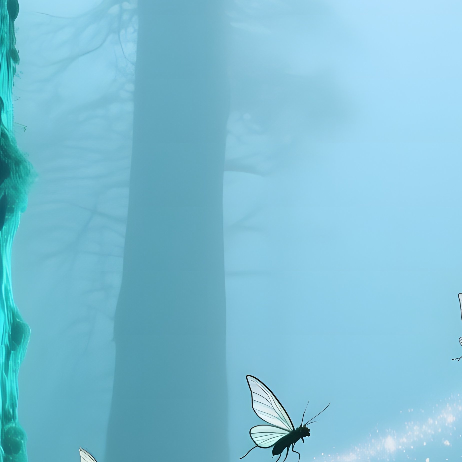 A Mist‑Filled Dawn In A Fairy Tale Woodland Where Towering Cedars Have Bark That Glows Faintly - Full Resolution Quality Preview