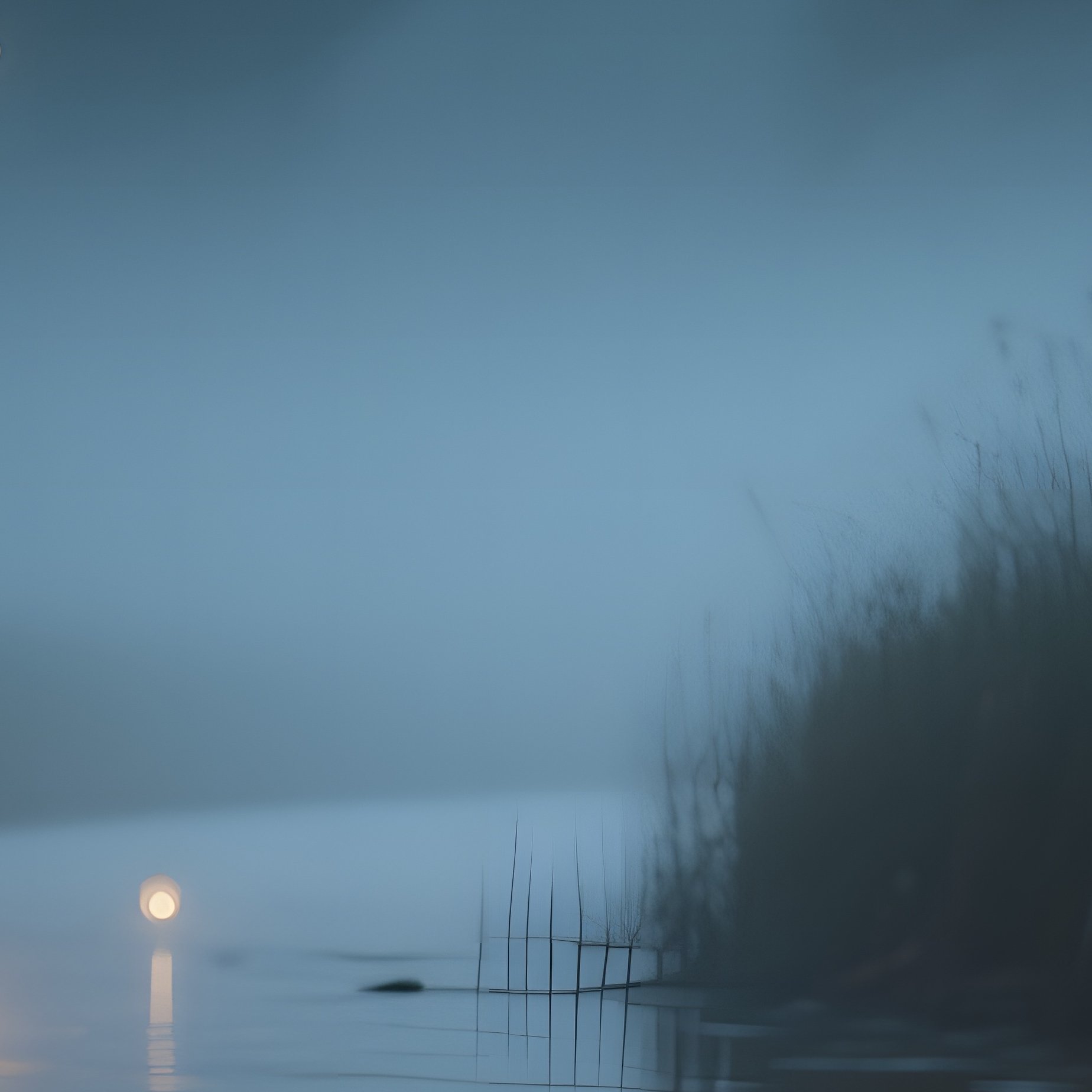 A Misty Riverbank At Night, Lanterns Floating Gently On The Water’S Surface, Their Soft Gold Light - Full Resolution Quality Preview
