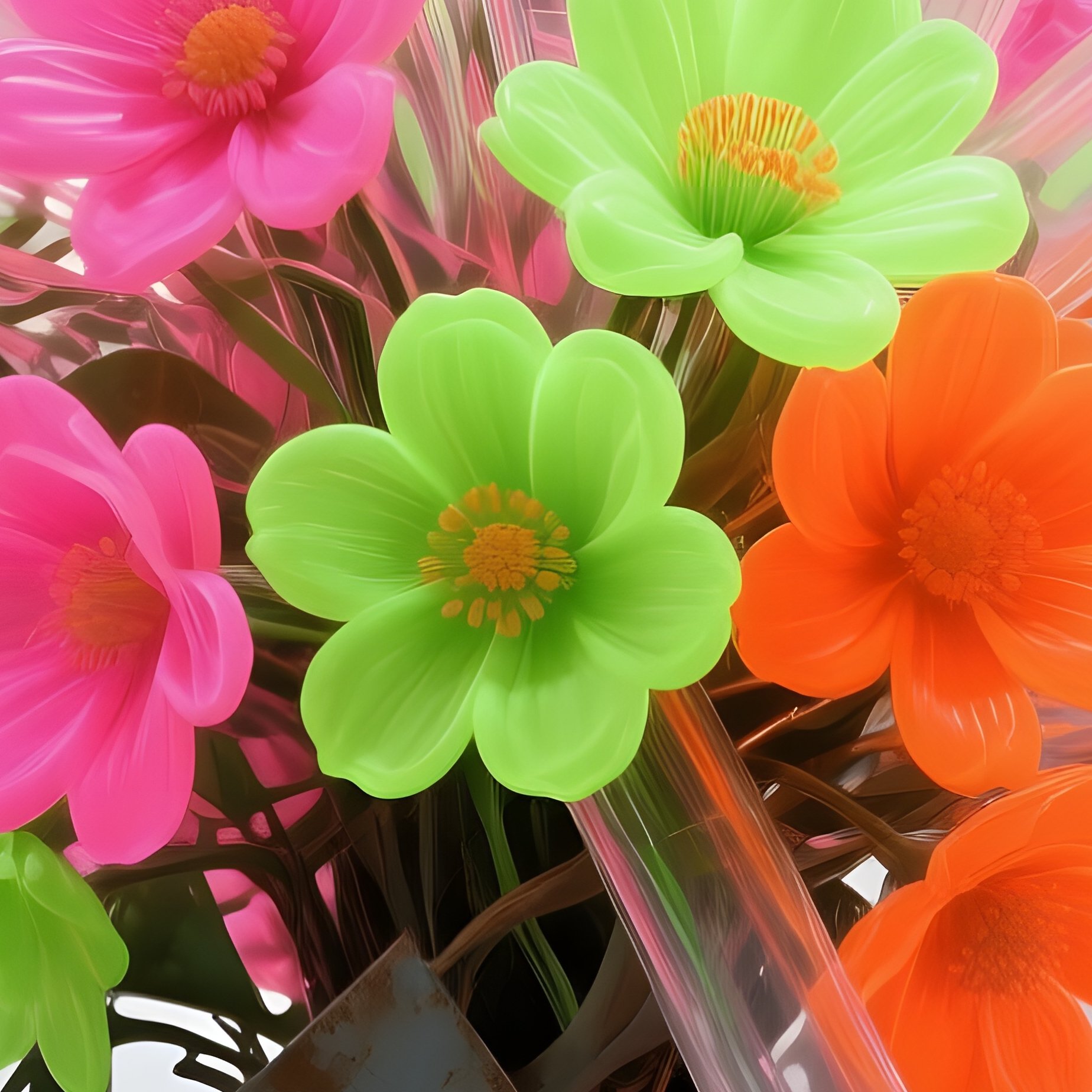 A Modern Art Gallery With White Walls And Spotlights, An Abstract Sculpture Made Of Reclaimed Metal - Full Resolution Quality Preview