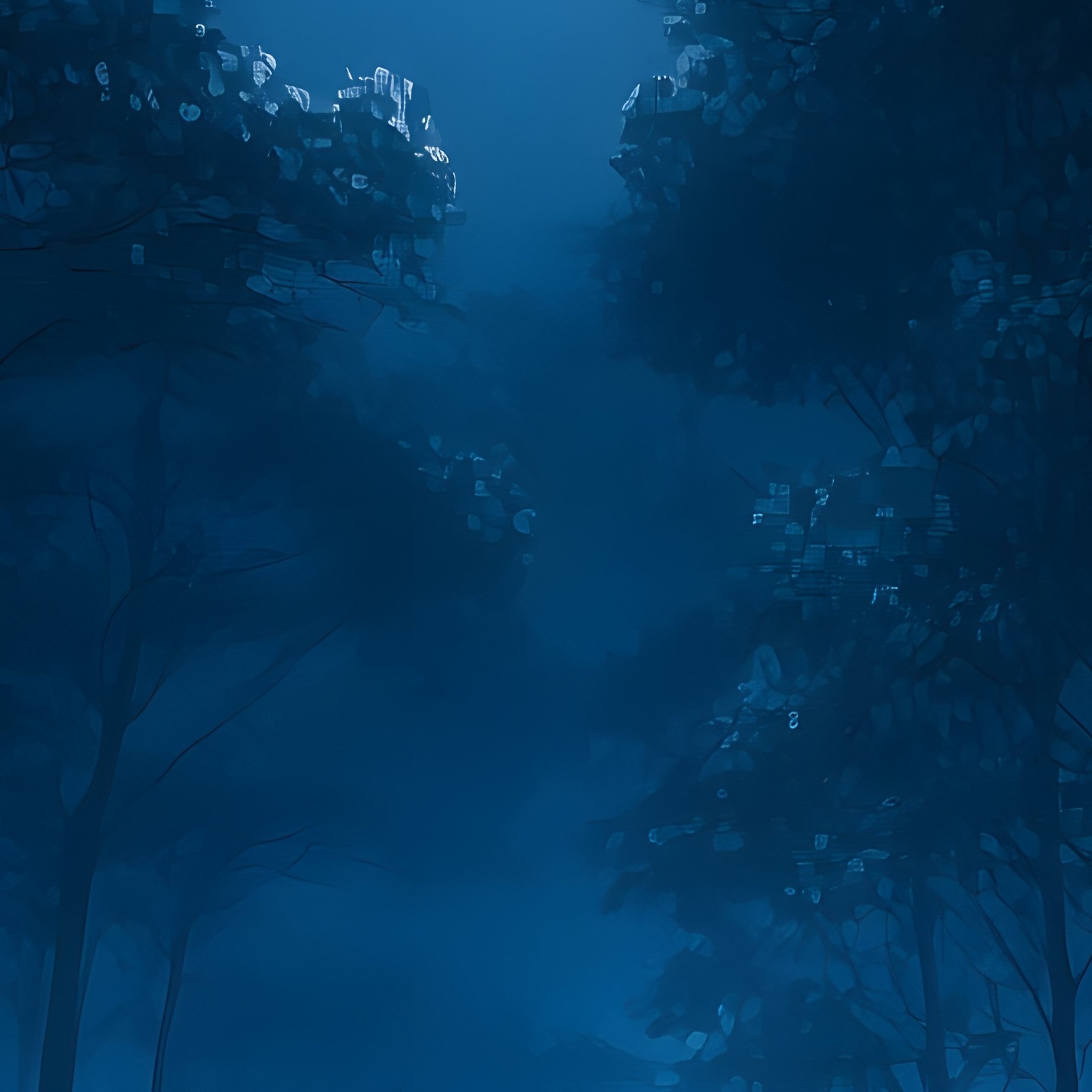 A Moonlit Forest Scene Forest Moon - Full Resolution Quality Preview