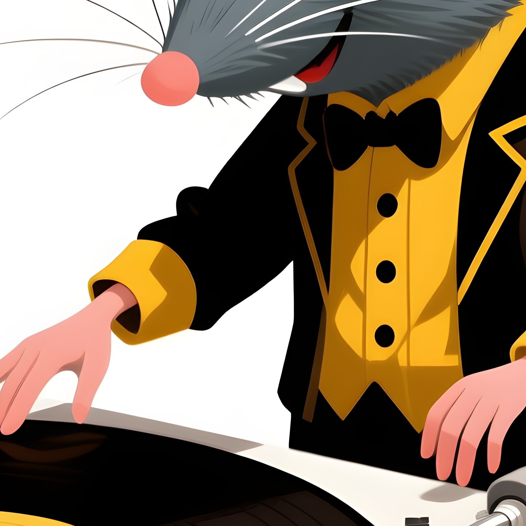 A Mouse Dj With A Cheese Turntable Scene - Full Resolution Quality Preview