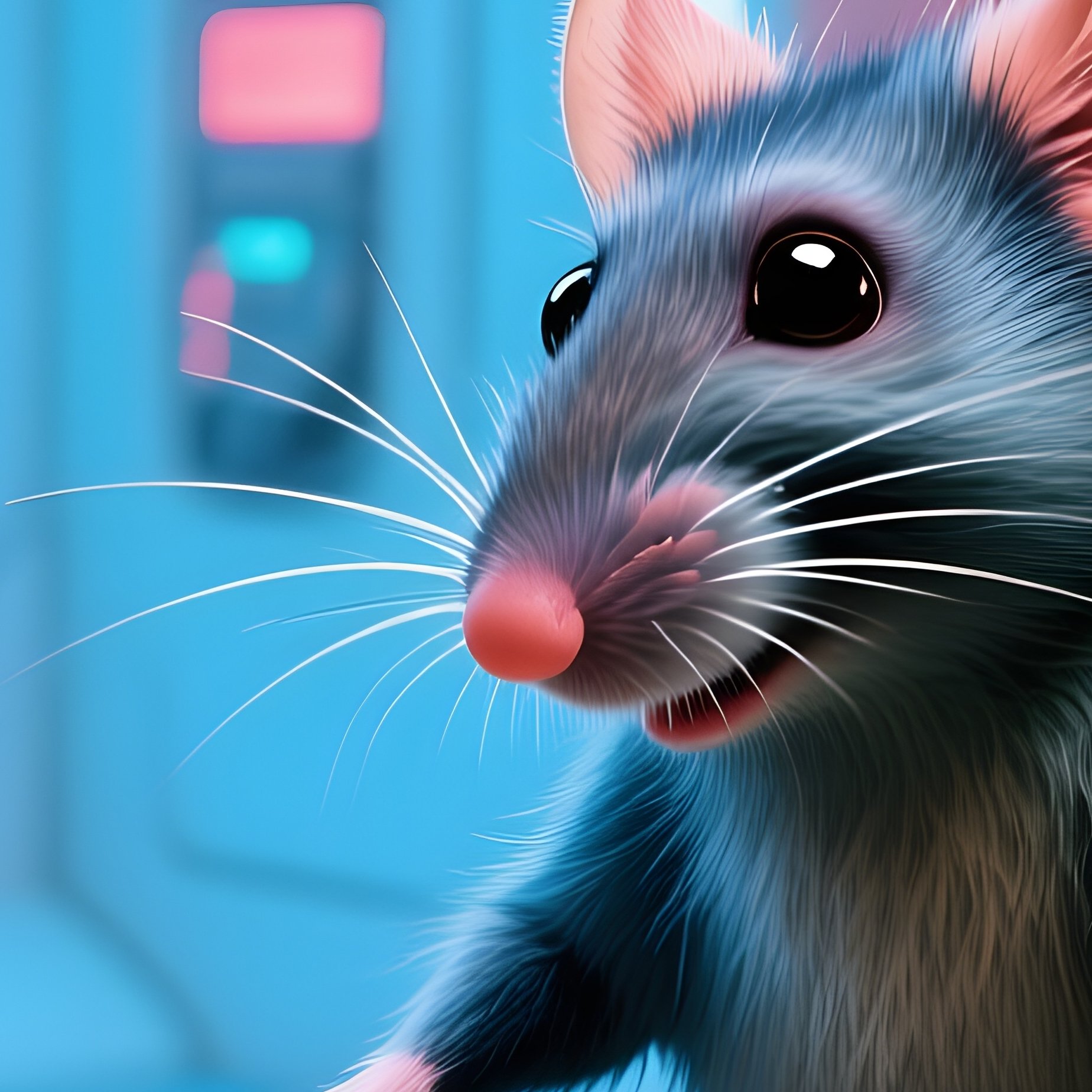 A Mouse Dj With A Cheese Turntable Science Fiction - Full Resolution Quality Preview