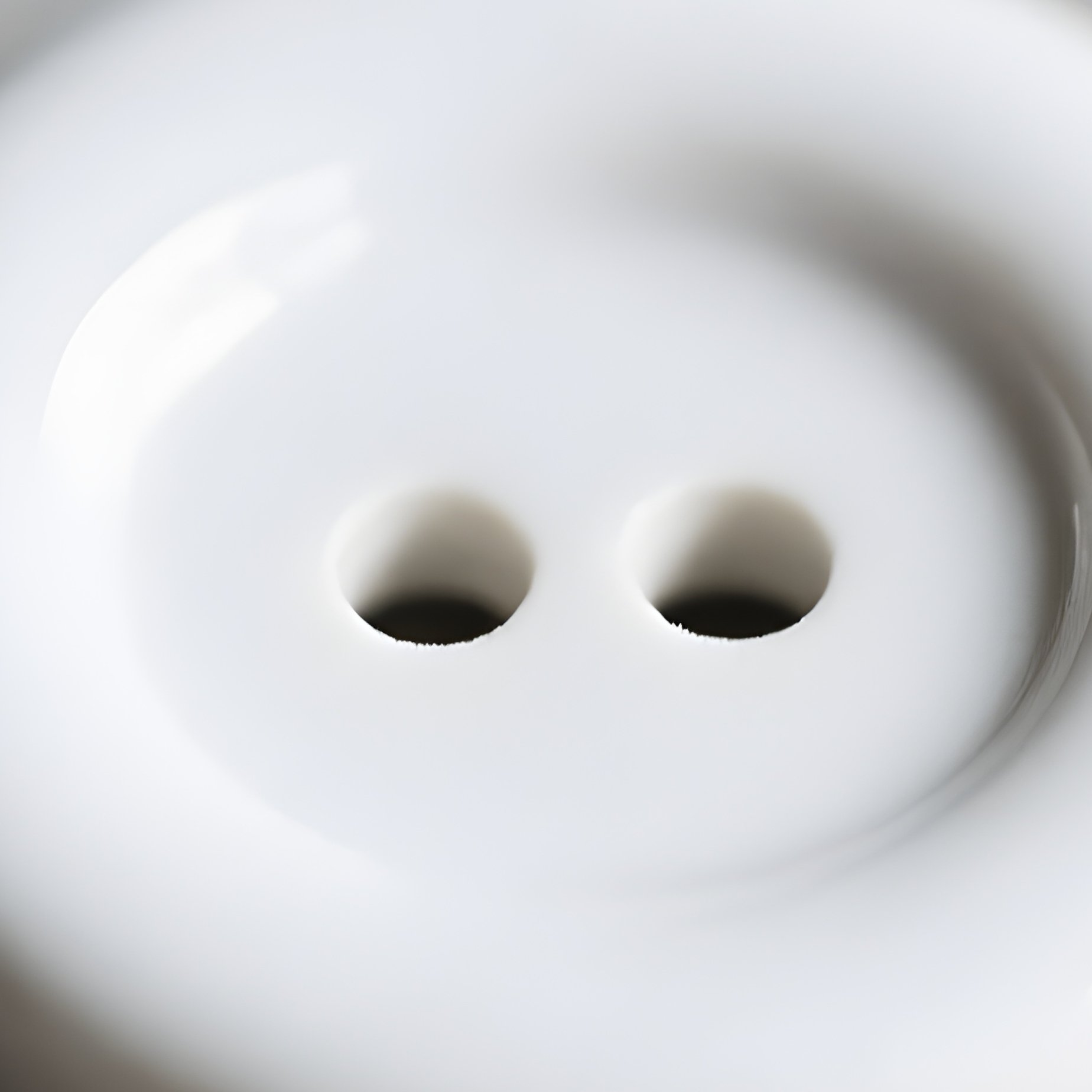 A Navajo White Ceramic Button Blank - Full Resolution Quality Preview