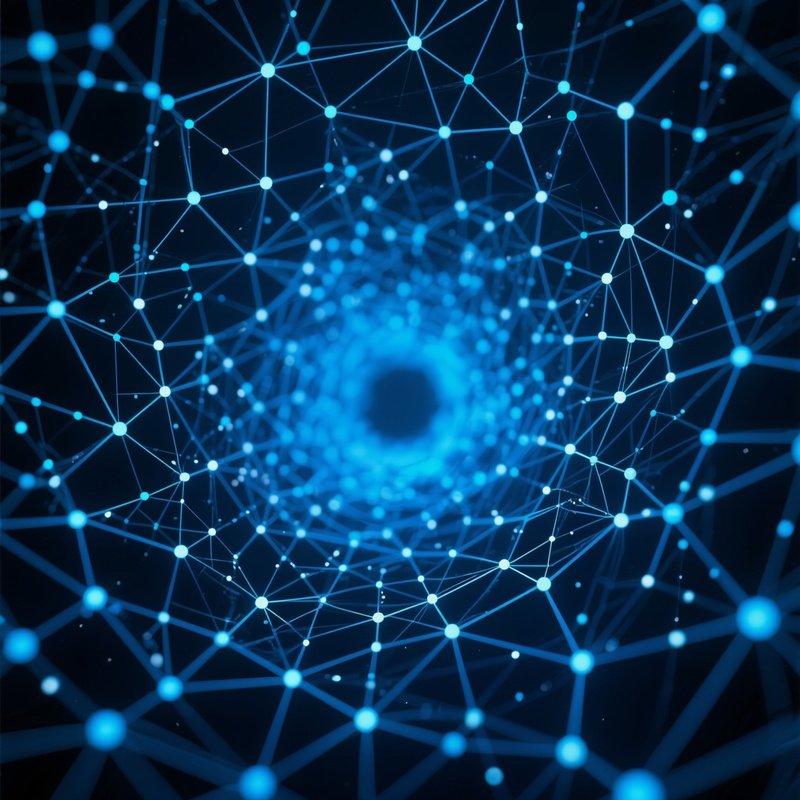 A Network Of Interconnected Dots And Lines Network Digital Art