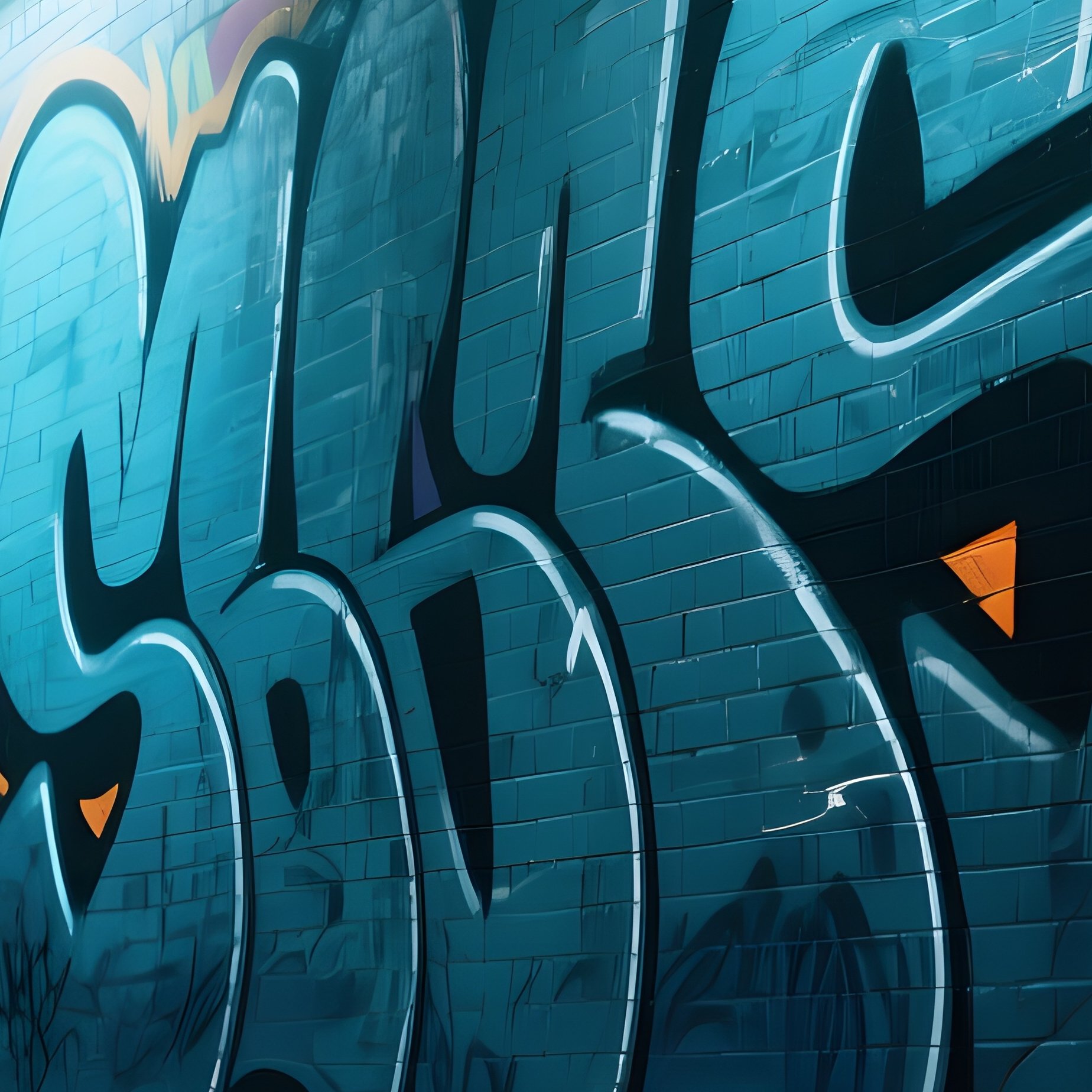 A Night Time Street Art Alley Featuring Massive 3D Painted Murals That Appear To Burst From The - Full Resolution Quality Preview