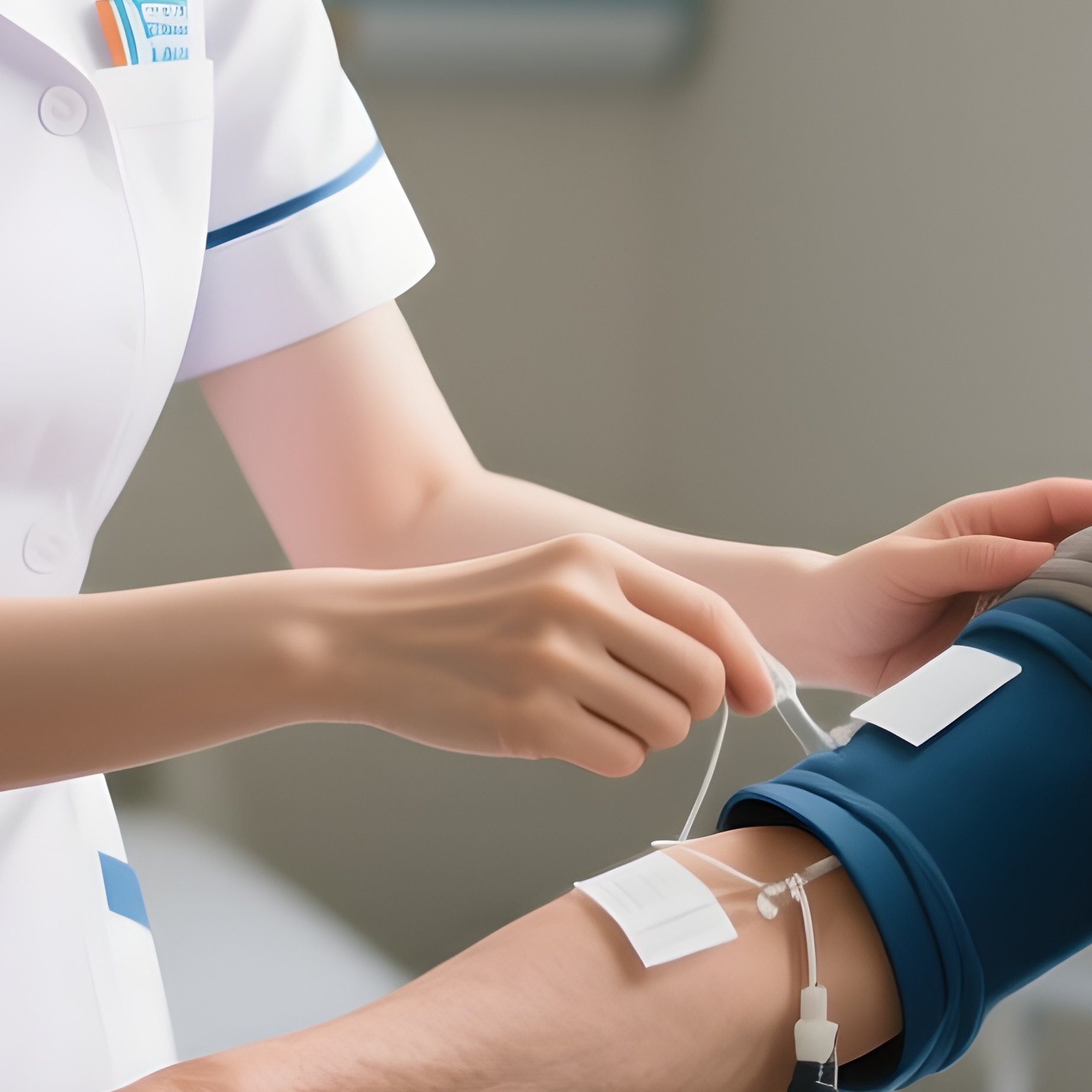 A Nurse Teaching A Patient How To Use Mobility Aids - Full Resolution Quality Preview