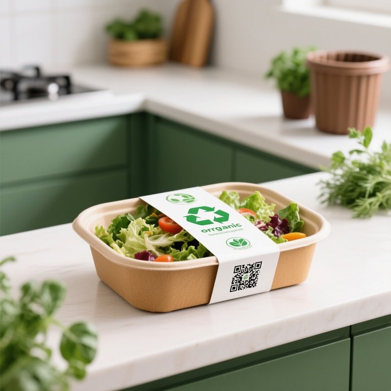 A Organic Food Packaging With Biodegradable Material