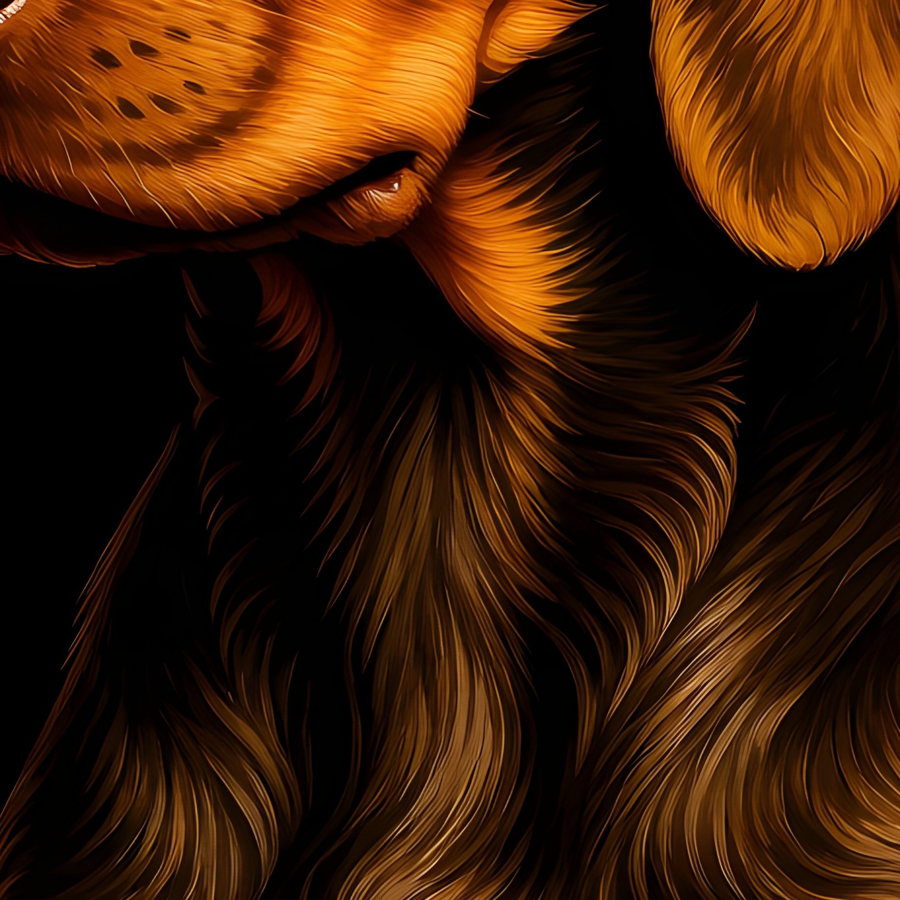 A Painting Of A Weimaraner Puppy Art Deco - Full Resolution Quality Preview