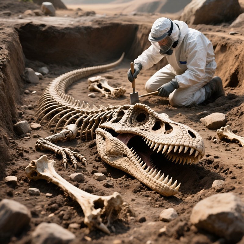 A Paleontological Discovery Of Compsognathus