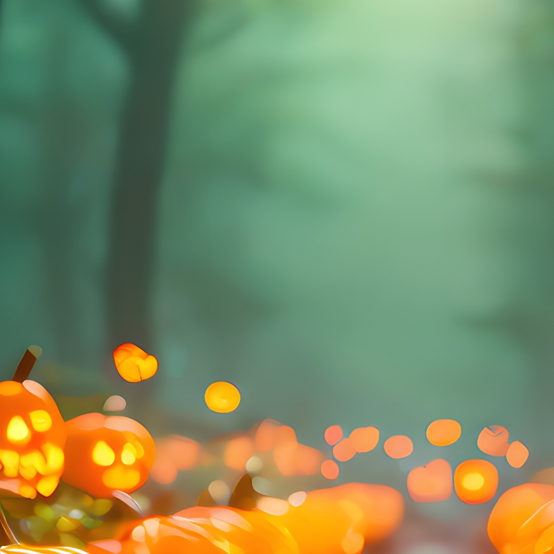 A Path Lined With Carved Pumpkins Halloween Pumpkin - Full Resolution Quality Preview
