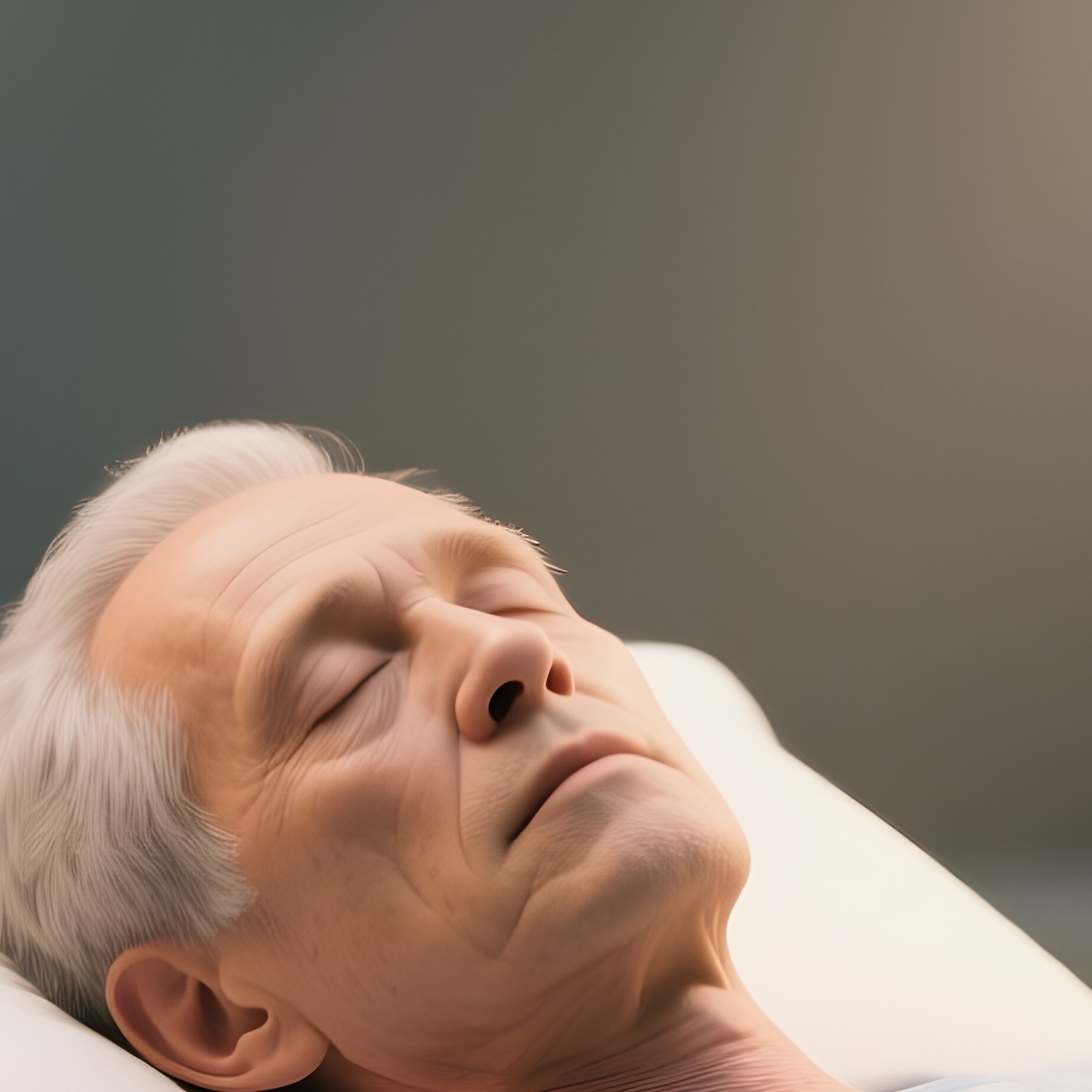 A Patient Resting Under Warm White Lights After A Procedure - Full Resolution Quality Preview