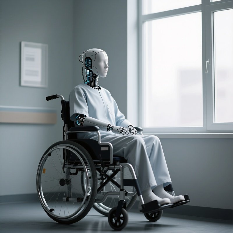 A Patient Sitting In A Wheelchair Near A Window