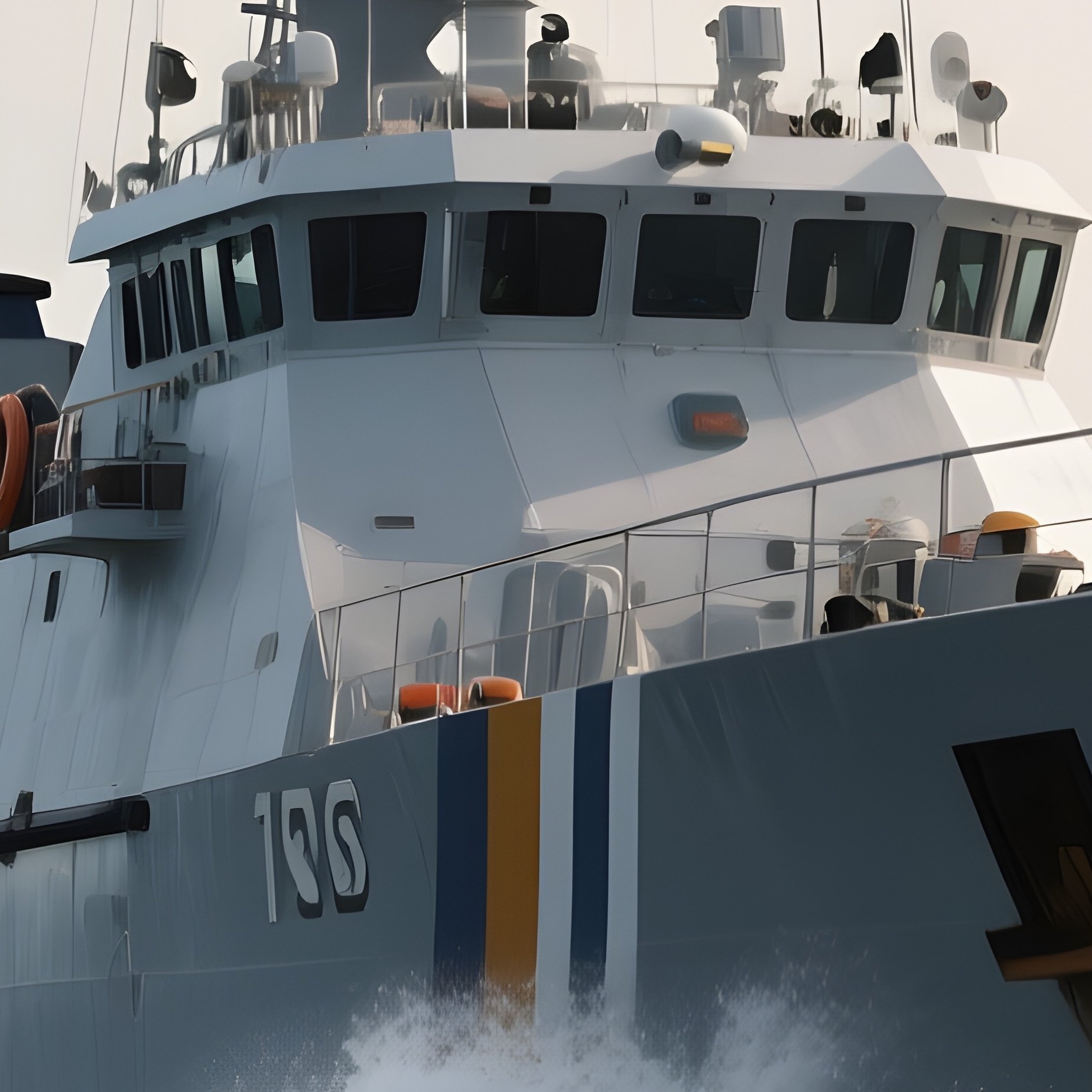 A Patrol Cutter Heading Toward Rough Offshore Waters - Full Resolution Quality Preview