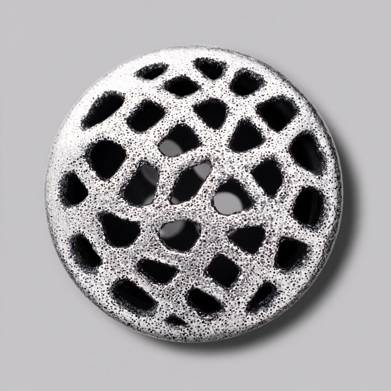 A Perforated Metal Button Mesh Style No Label