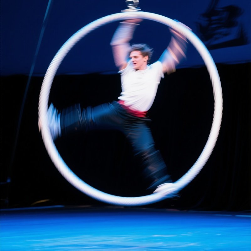 A.Performer.Spinning.Inside.Cyr.Wheel.Motion.Blur.Catching.Light