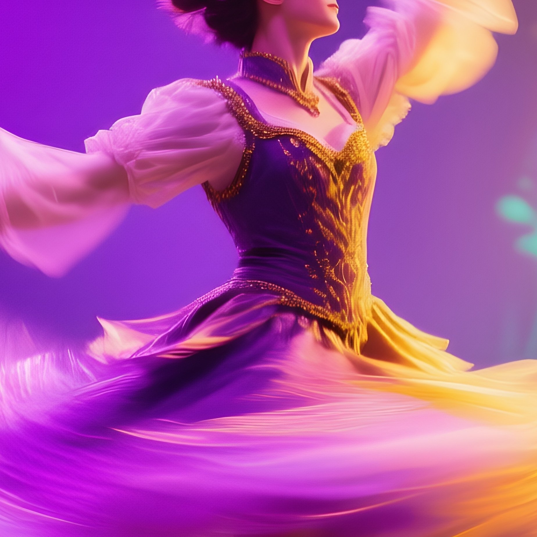 A.Performer.Spinning.Inside.Cyr.Wheel.Motion.Blur.Catching.Light.Fantasy.Scene - Full Resolution Quality Preview