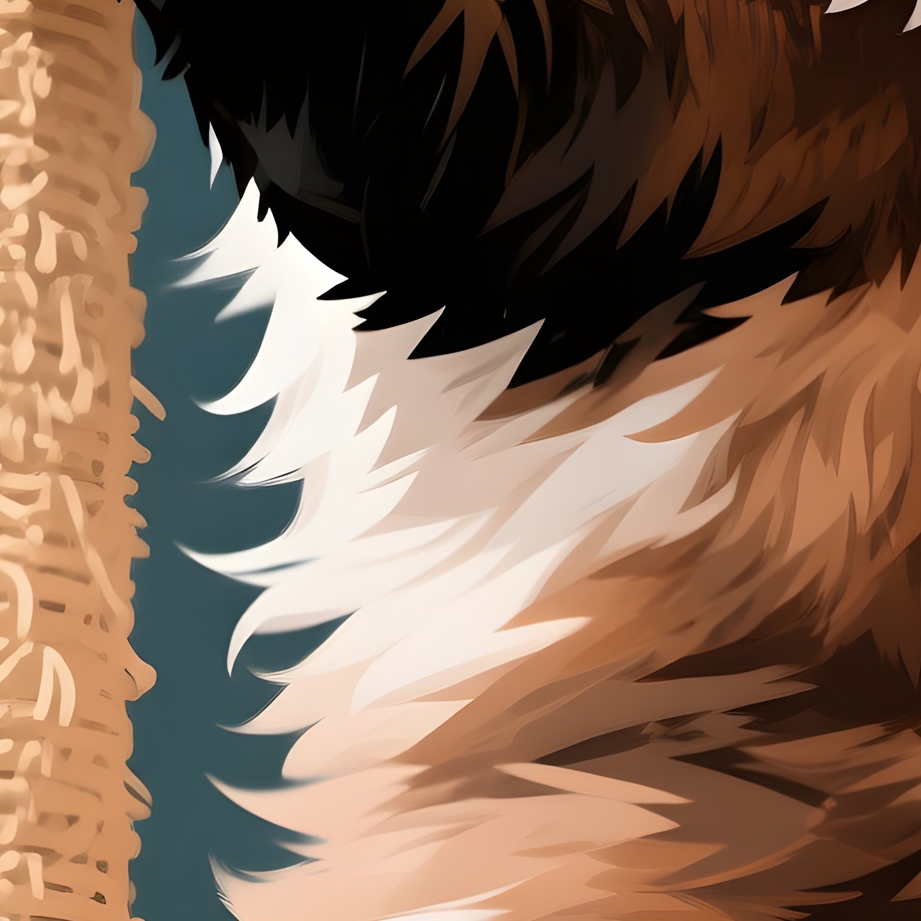 A Persian Cat Climbing A Scratching Post Mid Action - Full Resolution Quality Preview